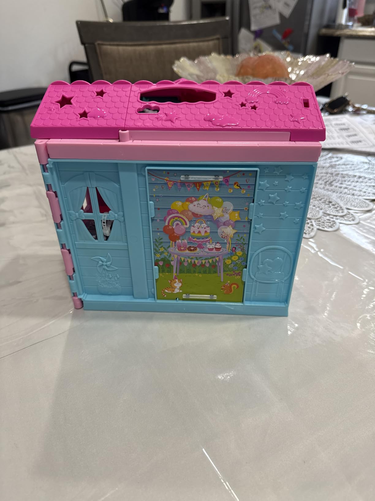Barbie Chelsea Toy Dollhouse with 15+ Accessories, Pop-Up House Expands to 17+ x 13+ inches with 5 Play Areas & Slide, Includes Small Doll & Pet Dog customer photo 2
