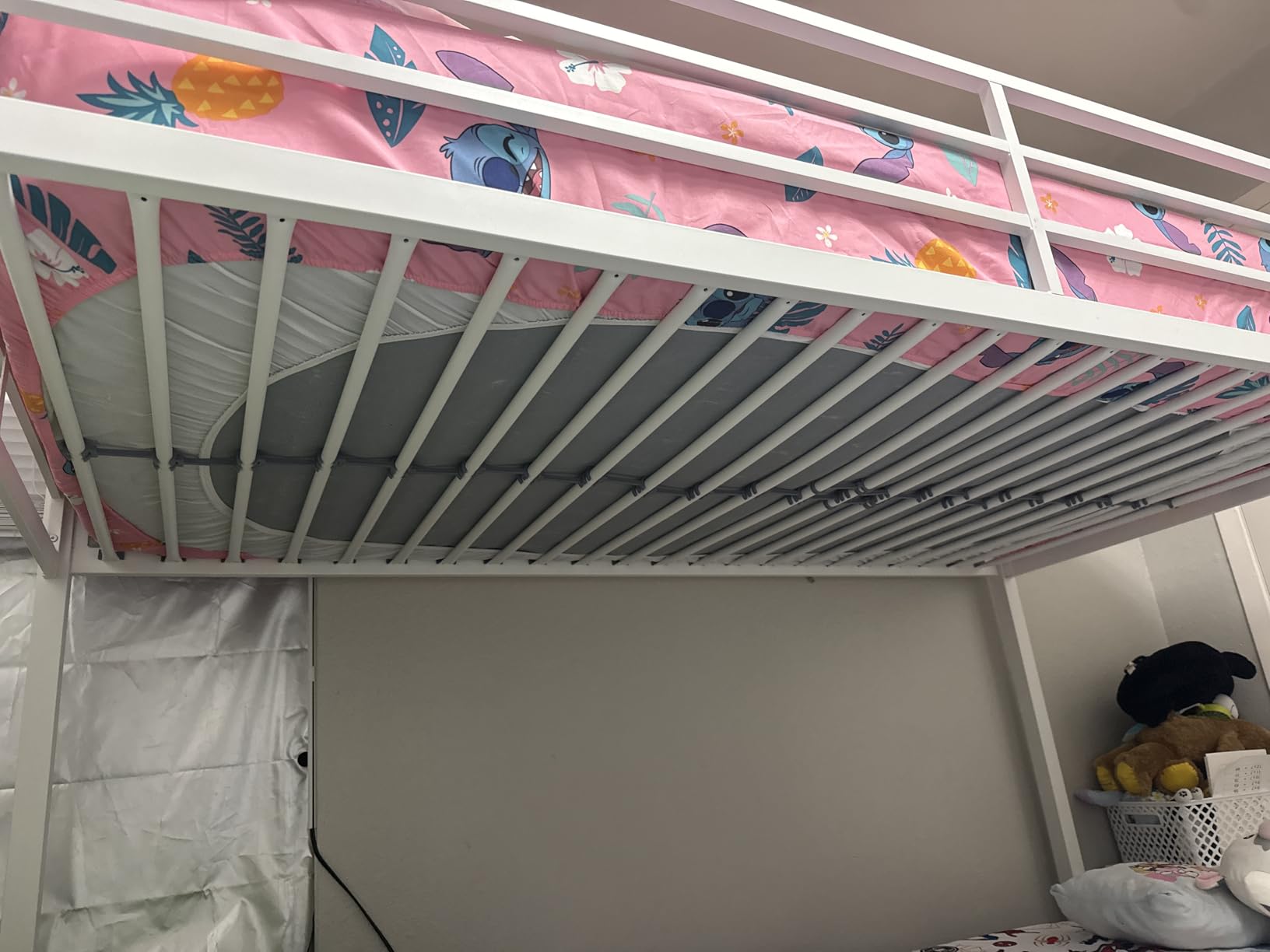 Einhomn Bunk Bed Twin Over Twin, Heavy Duty Metal Bed with Ladder and Full-Length Guardrail, Under-Bed Storage Space, No Box Spring Needed, Noise Free, Black customer photo 2