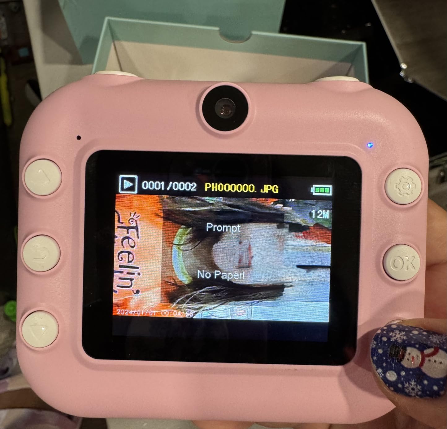 Instant Camera, Front Rear Dual Selfie Kids Camera with 1080P Videos, Holiday Birthday Gifts for Kids Age 3-12, Toddler Portable Travel Print Digital Camera Toy for 4 5 6 7 8 9 Year Boys Girls customer photo 2