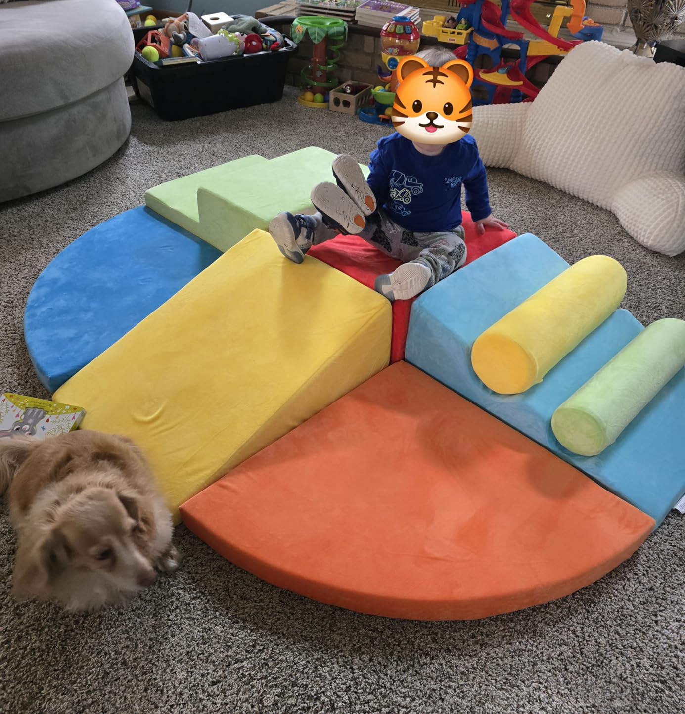 Twinkoo Extra Large 8-Piece Soft Climbing Toys for Toddlers, Foam Climbing Block Set with Jumbo Size, Boosts Motor Skills & Color Coordination, Safe Indoor Toy for Child Development customer photo 1