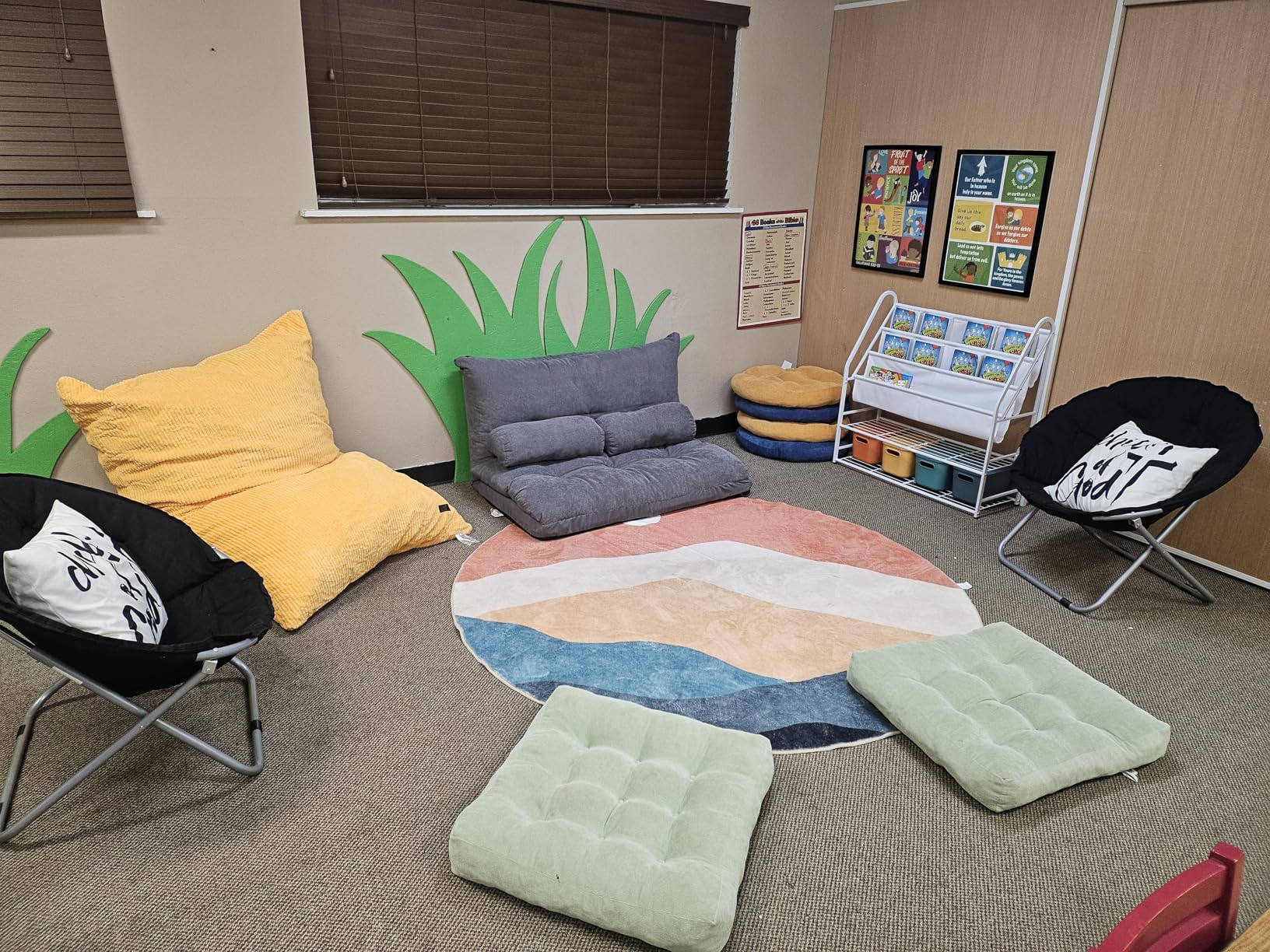 MAXYOYO 3 in 1 Kids Bean Bag Chair Couch, Convertible Chair Folds from Bean Bag to Lounger, Child Floor Sofa for Gaming, Reading, Floor Mattress with High-Density Foam Filling customer photo 2