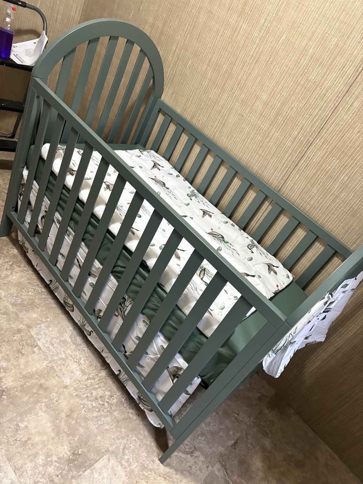 Delta Children Milano 4-in-1 Convertible Crib - Greenguard Gold Certified, Bianca White customer photo 2