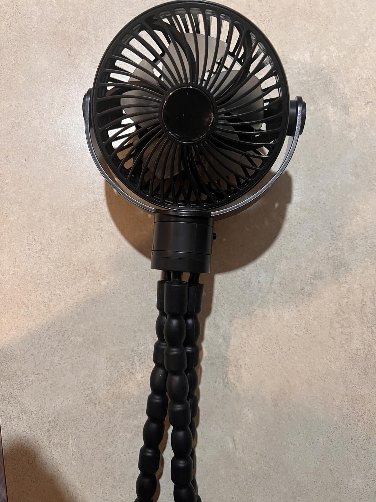 Portable Stroller Fan, 4000mAh Rechargeable Clip on Baby Fan 25H Battery Life, Head Detachable 360° Rotate Mini Fans, 4 Speed Personal Fans with Night Light for Car Seat Crib Bike Treadmill, Black customer photo 2