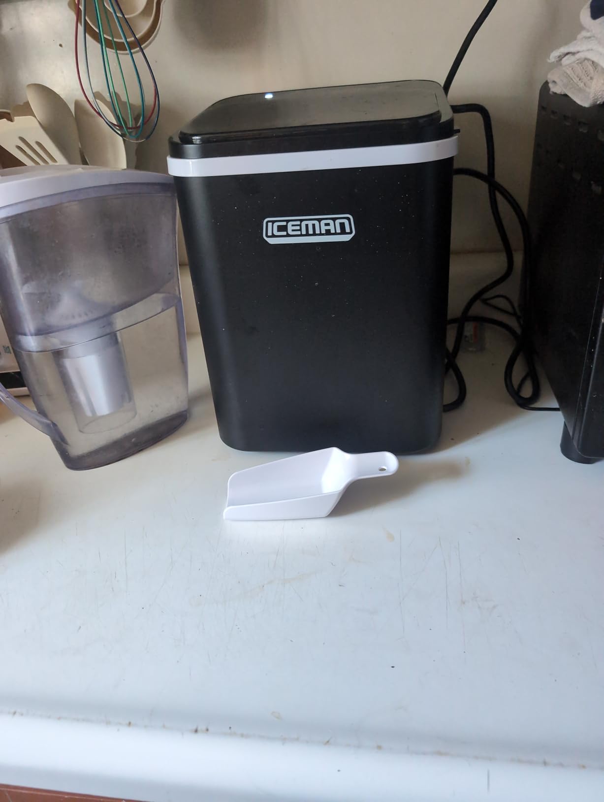 Iceman Compact Pebble Ice Machine, Countertop Nugget Ice Maker Produces Chewable Pellet Ice in 8 Minutes, 26lbs/Day, Black customer photo 1