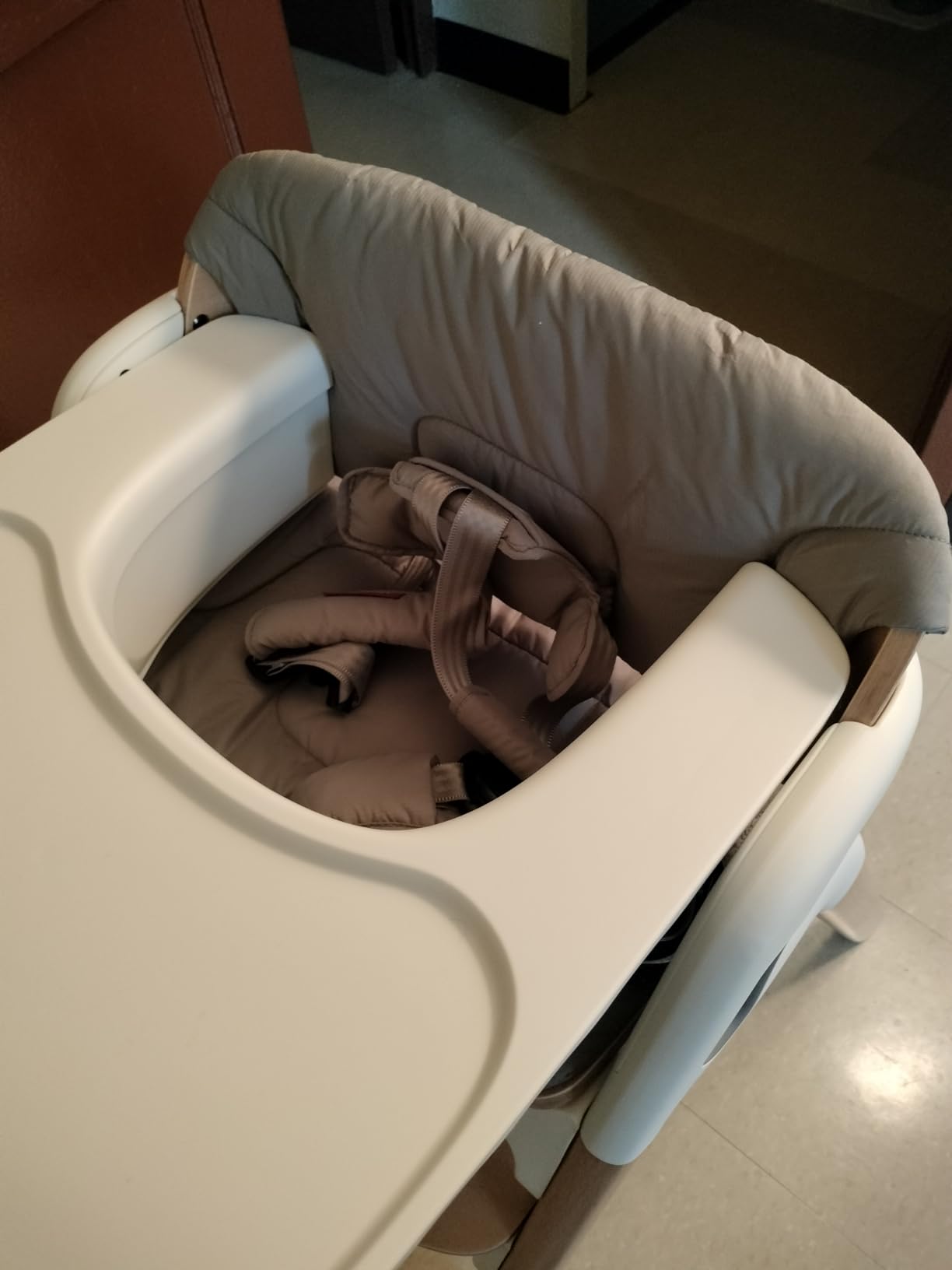 Momcozy High Chair Cushion & Backrest Set - Ergonomic Support for Dinerpal Chairs, Machine Washable Gray Seat Pad with Non-Slip Design customer photo 1