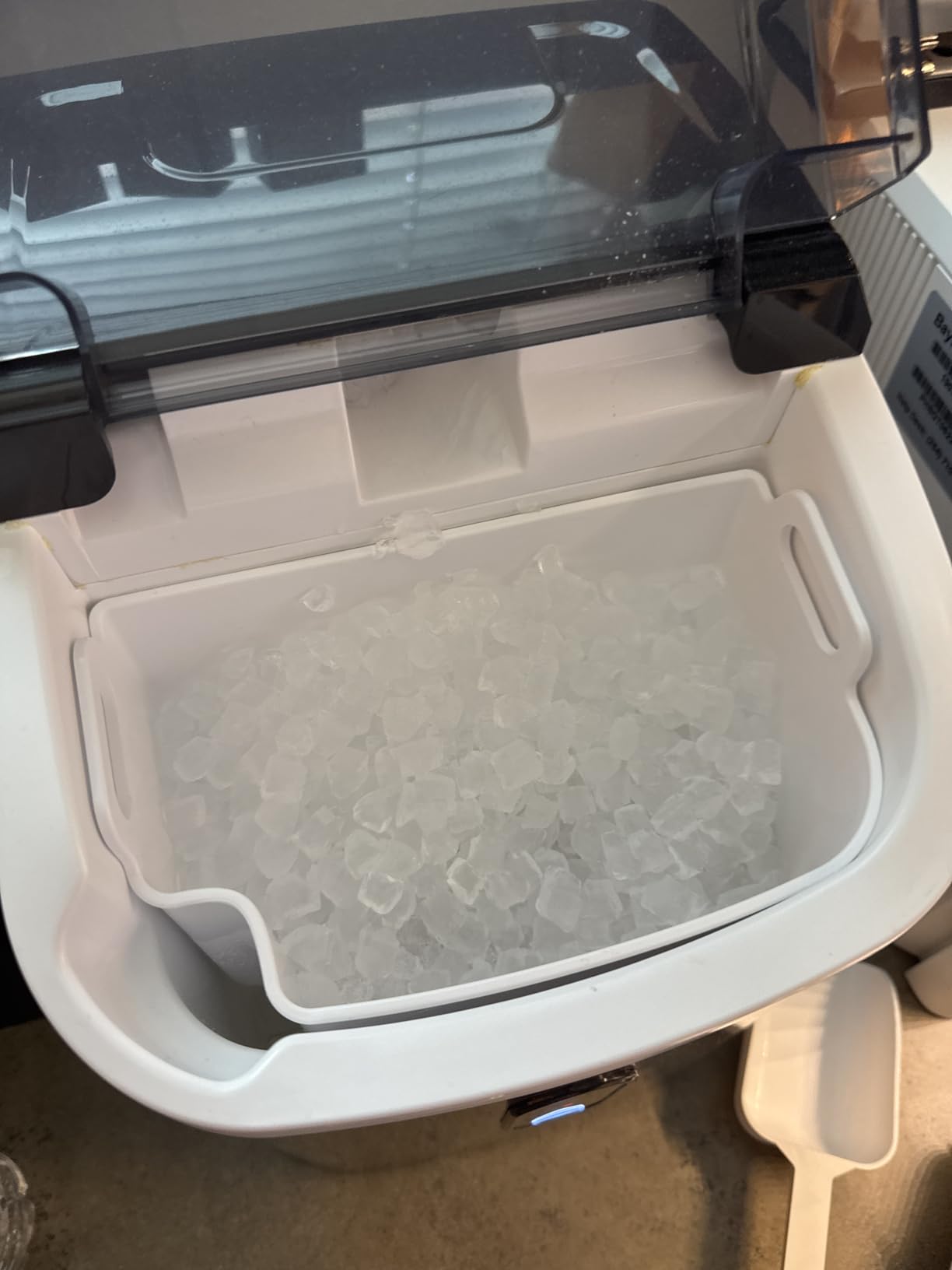 Antarctic Star Nugget Ice Maker Countertop with Soft Chewable Ice, Portable Sonic Ice Maker with Removable Top Cover, Auto-Cleaning, Stainless Steel Silver customer photo 2