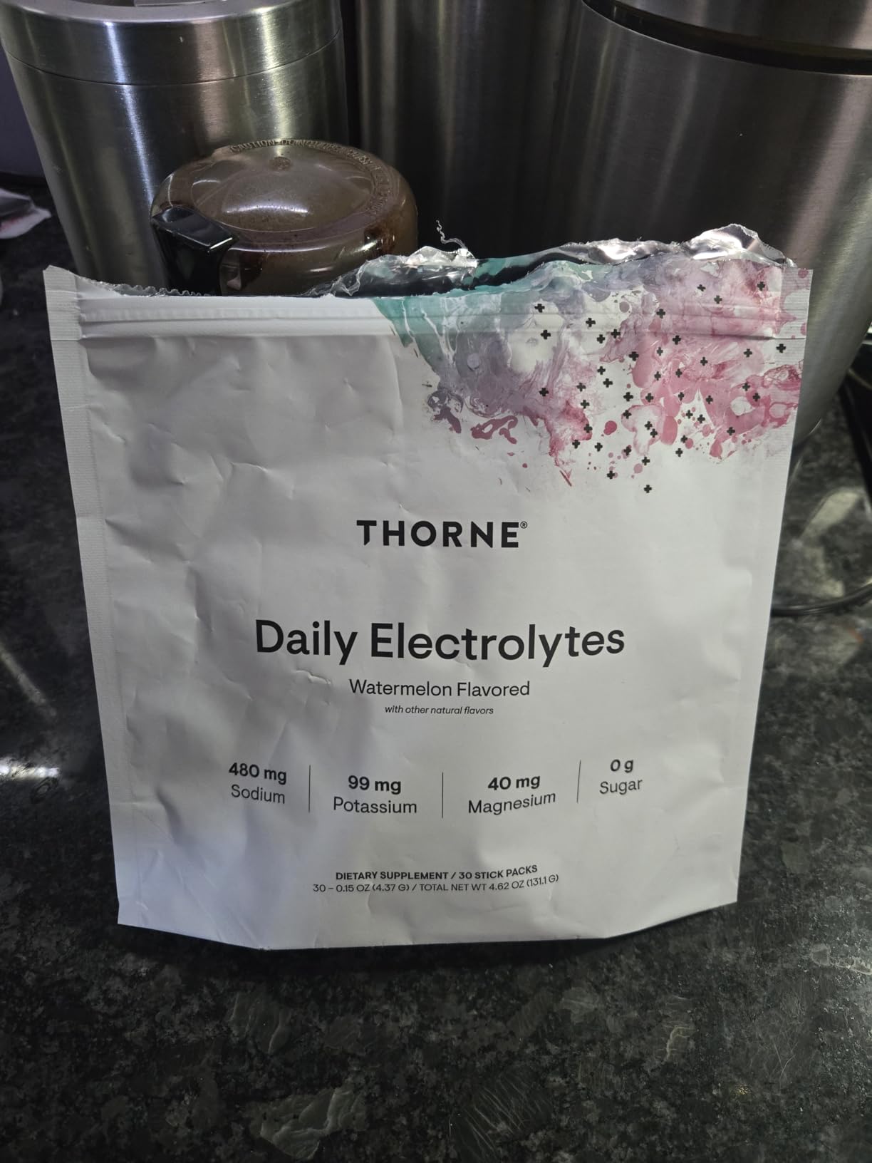 Daily Electrolytes - Zero Sugar & Low-Calorie Electrolyte Powder Drink Mix - Flavors Derived from Natural Sources - NSF Certified for Sport - Watermelon - 30 Stick Packs customer photo 1