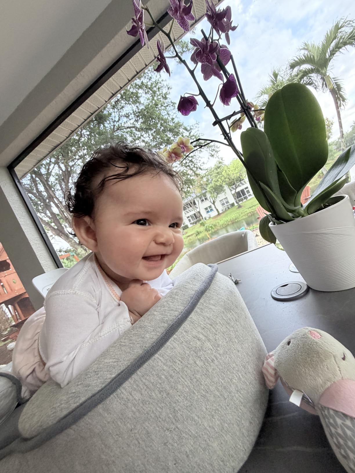 Baby Feeding Support Wedge Pillow, Infant Nursing Cushion with Gentle Incline for Bottle Feeding and Tummy Time, Portable Lounger Support customer photo 2