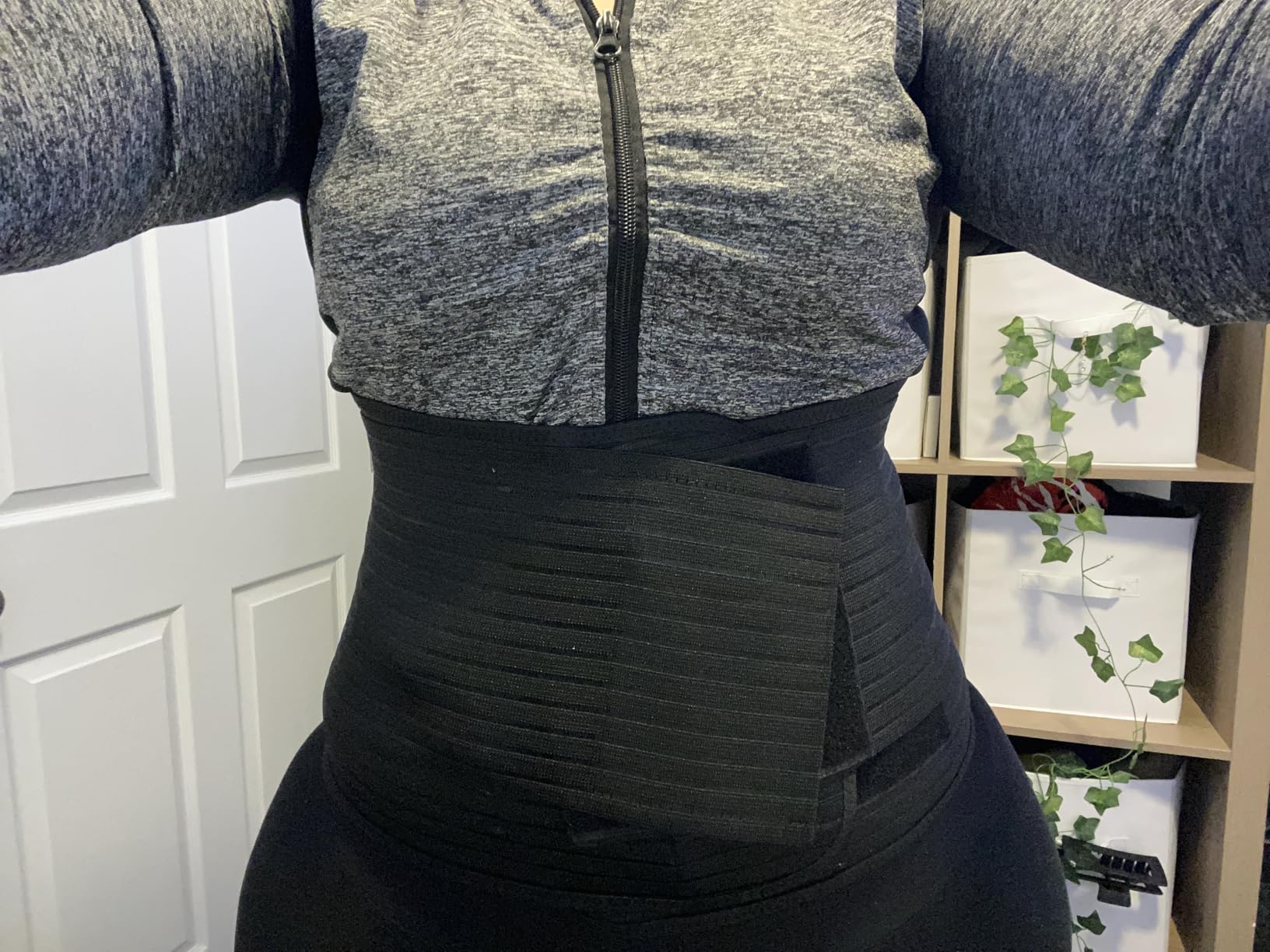 Postpartum & Post Surgery Abdominal Binder. Postpartum Belly Band Support Recovery after C-Section, Natural Birth, Hysterectomy, Hernia Belt customer photo 2