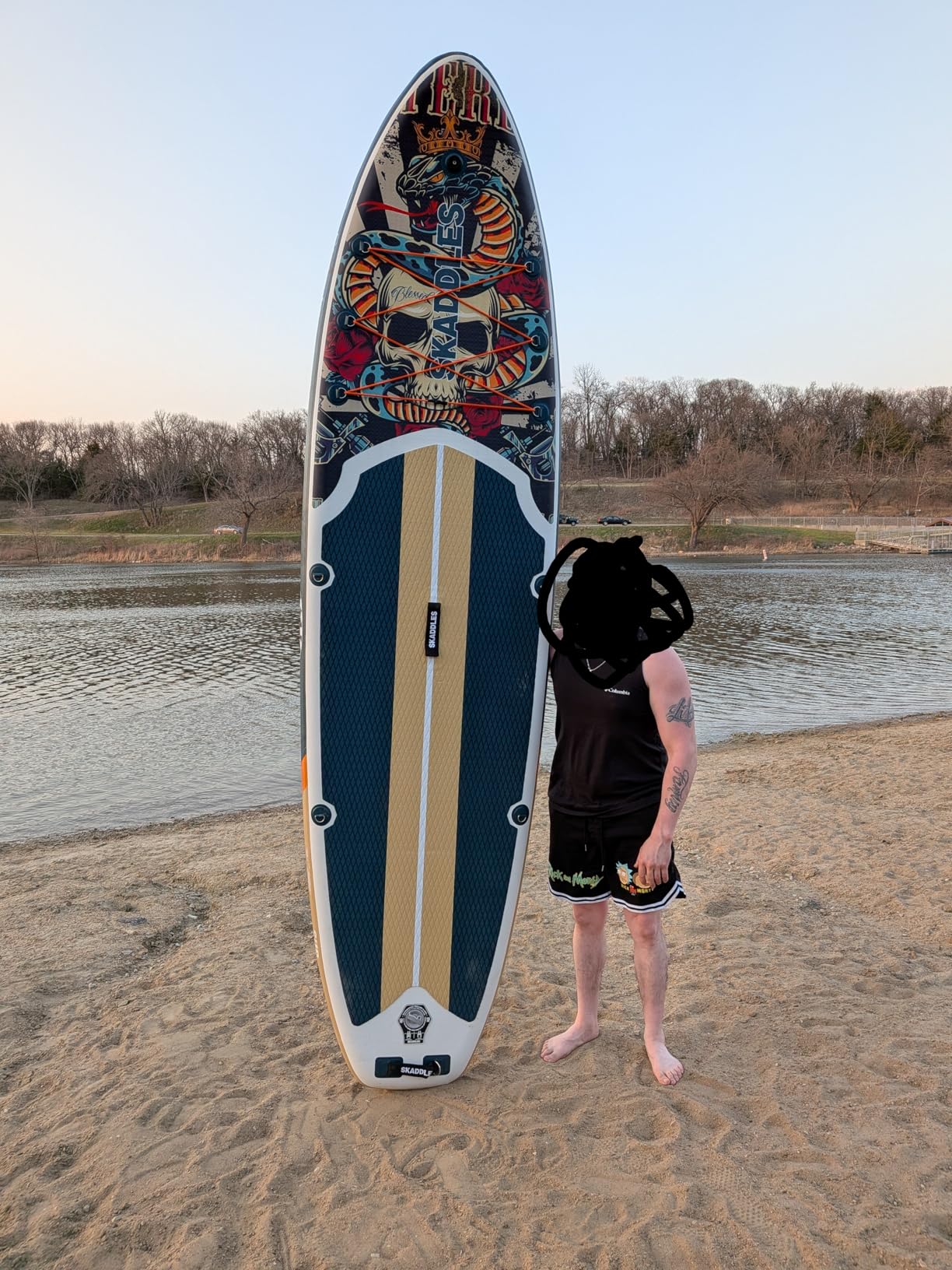 10'6'' Inflatable Stand Up Paddle Board (SUP) for Adults and Youth with Non-Slip Deck - Complete Accessories Kit, for Fishing, Yoga, Fitness & Family Fun customer photo 1