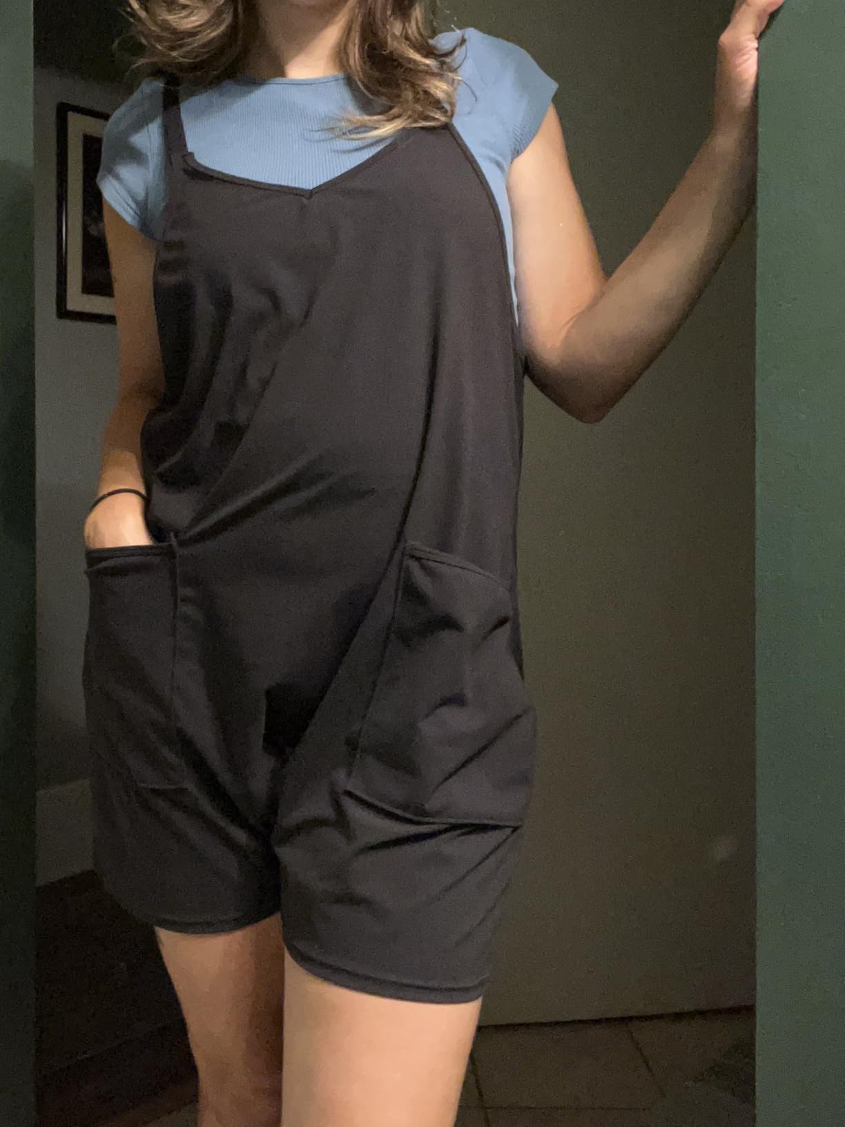 Active Maternity Romper with Breezy Comfort Designed for Women During Pregnancy, Postpartum, and Beyond customer photo 1