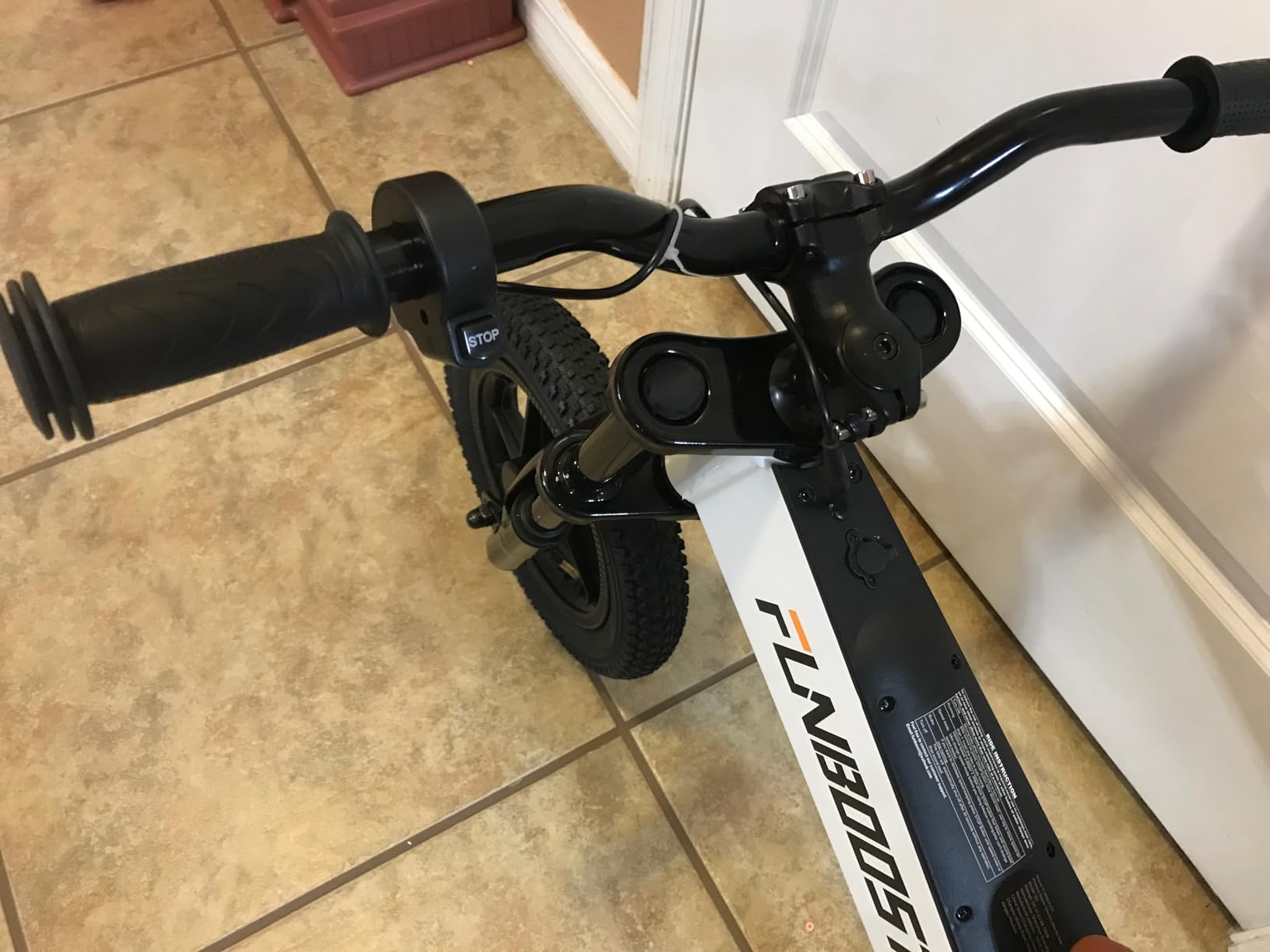 K2 Electric Balance Bike for Kids, 12 inch Pneumatic Tire Kids Electric Bike, 150W Peak Motor 24V/2AH Battery, Range 6 Miles, Suspension Fork, Adjustable Seat, Electric Motorcycle for Ages 3-8 customer photo 1