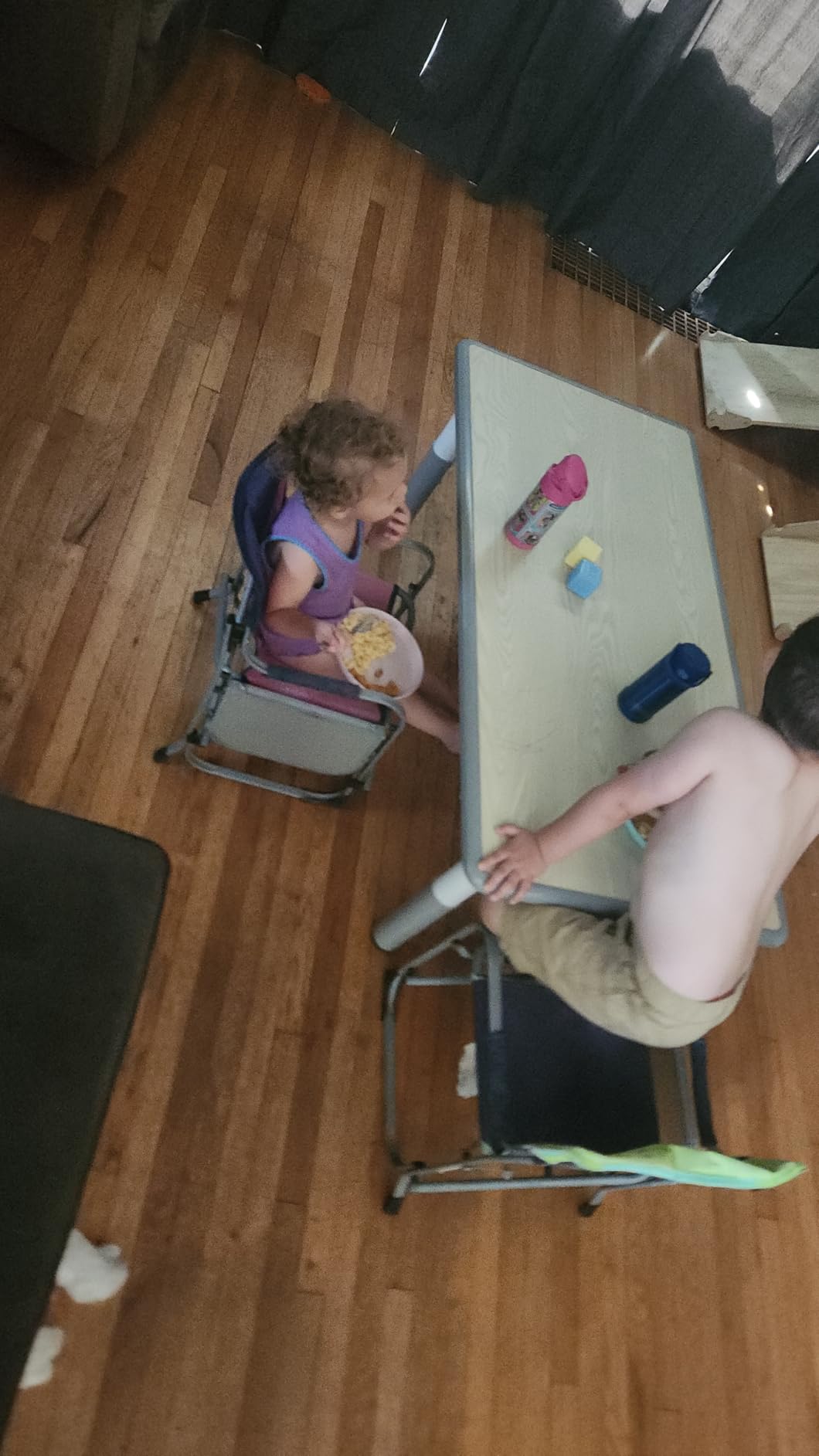 GITAWUSA Adjustable Kids Table, Arts and Crafts Child Table with Graffiti Desktop, 7 Level Height Adjustable Children Table for Ages 3-8, Easy to Wipe Toddler Desk for Classrooms/Daycares/Homes customer photo 1
