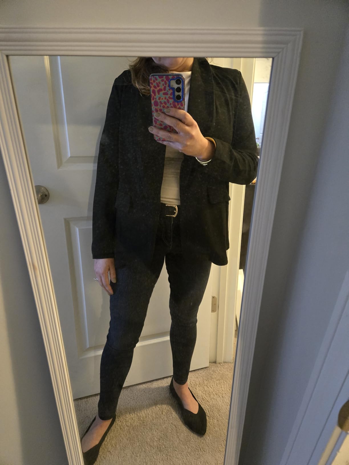 Ahlaray Women's Blazer Business Casual Lapel Collar Long Sleeve Open Front Work Office Suit Jackets Blazer, S-XL customer photo 2