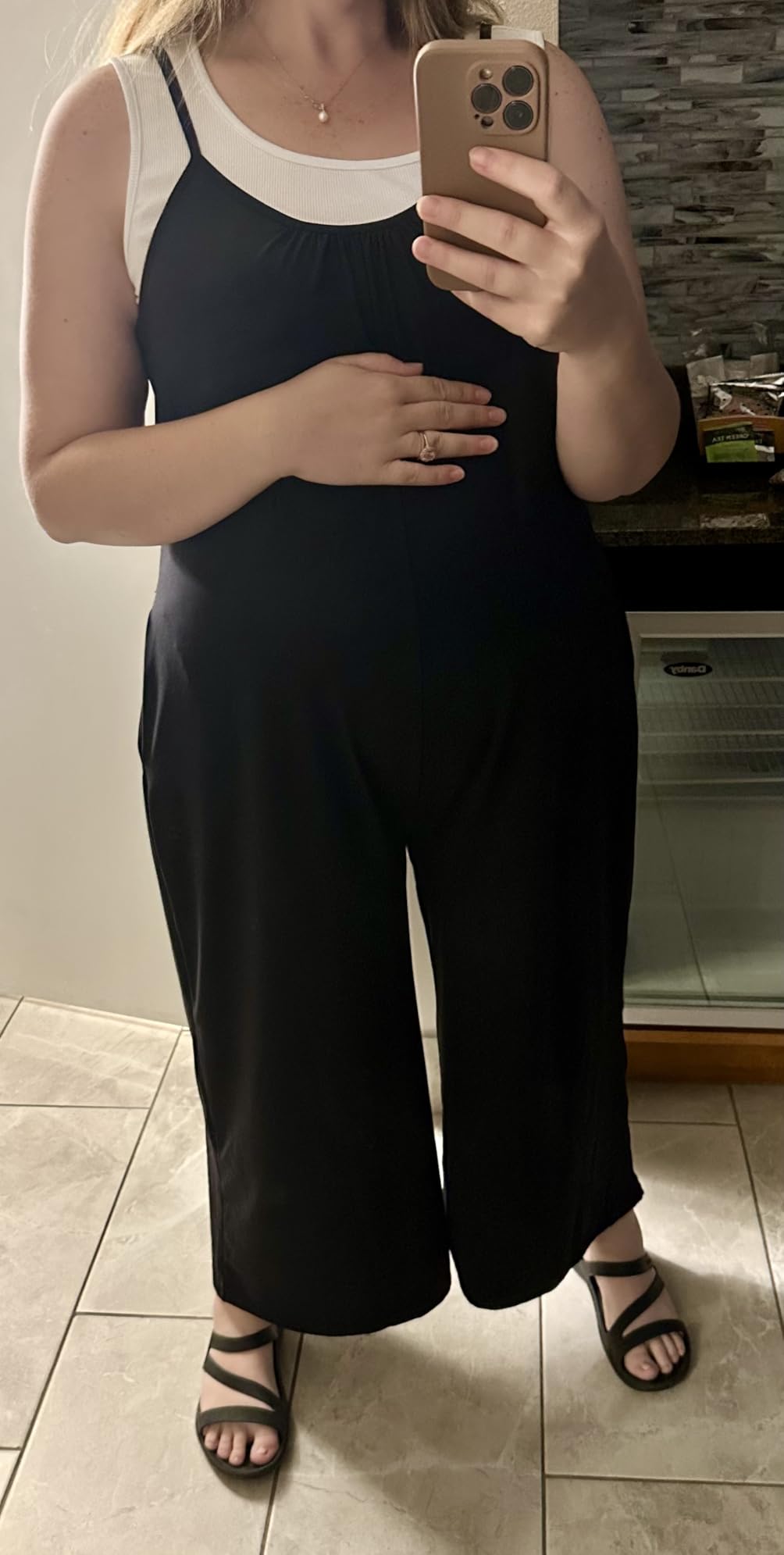 Dressy Maternity Jumpsuits with ultra-soft and breathable fabric for Pregnant Women customer photo 2