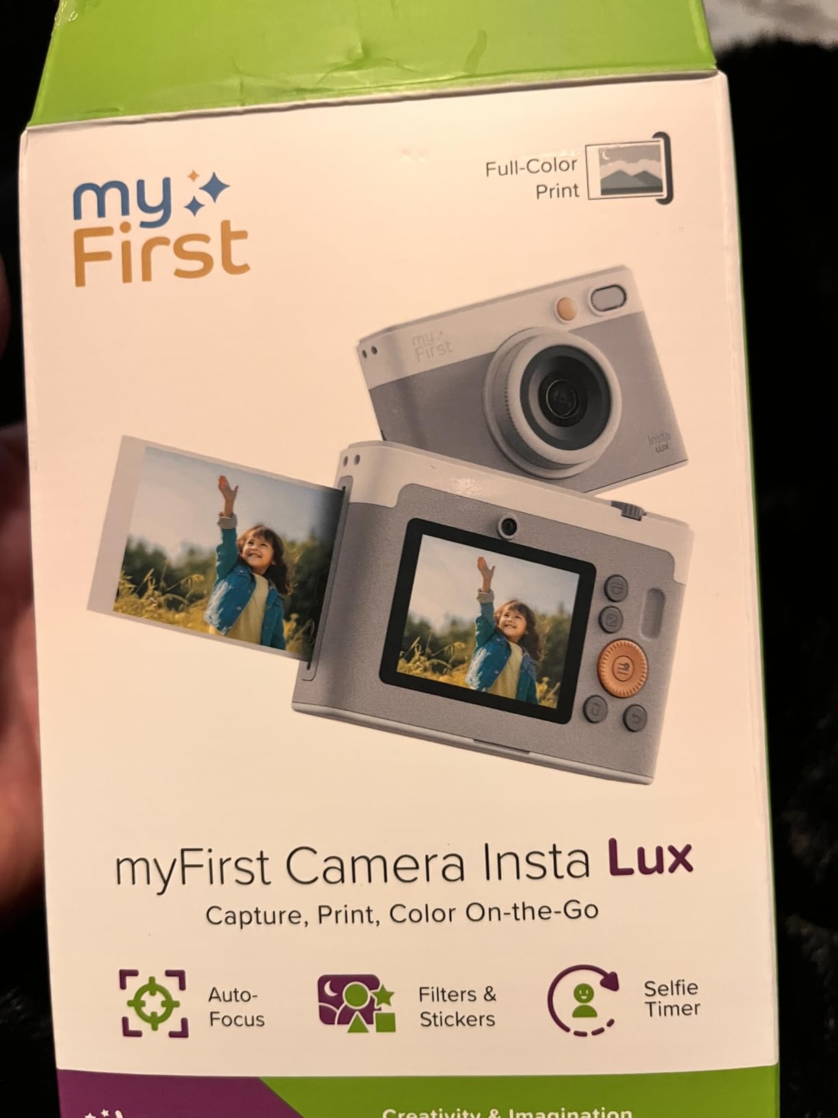 myFirst Camera Insta Lux Instant Print Camera, Real High-Definition Color Prints, WiFi Phone Printing, 5MP Dual Lens, Built-in Filters & Frames, Portable Photo Printer for Kids & Adults (Cotton Candy) customer photo 1