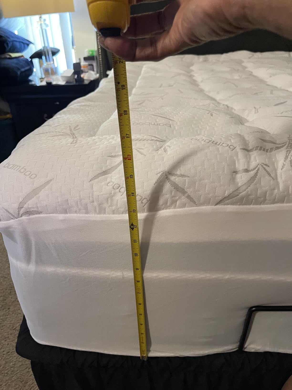 PRIMESOFT 100% Waterproof Twin Size Mattress Topper, Thick Pillow Top Mattress Pad, Up to 21 Inch Deep Pocket, Soft Breathable Mattress Pad for Back Pain, Protector Cover (White) customer photo 1