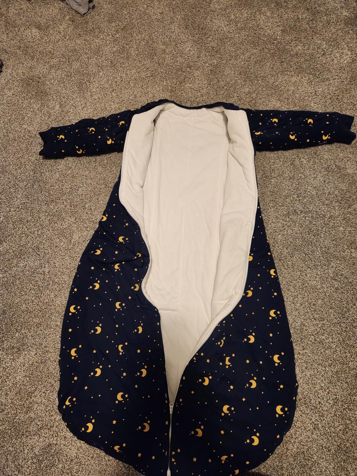 Duomiaomiao 3.5 TOG Baby Sleep Sack 100% Cotton Winter Long Sleeve Baby Wearable Blanket, Super Warm Quilted Comfy Toddler Sleeping Bag customer photo 2