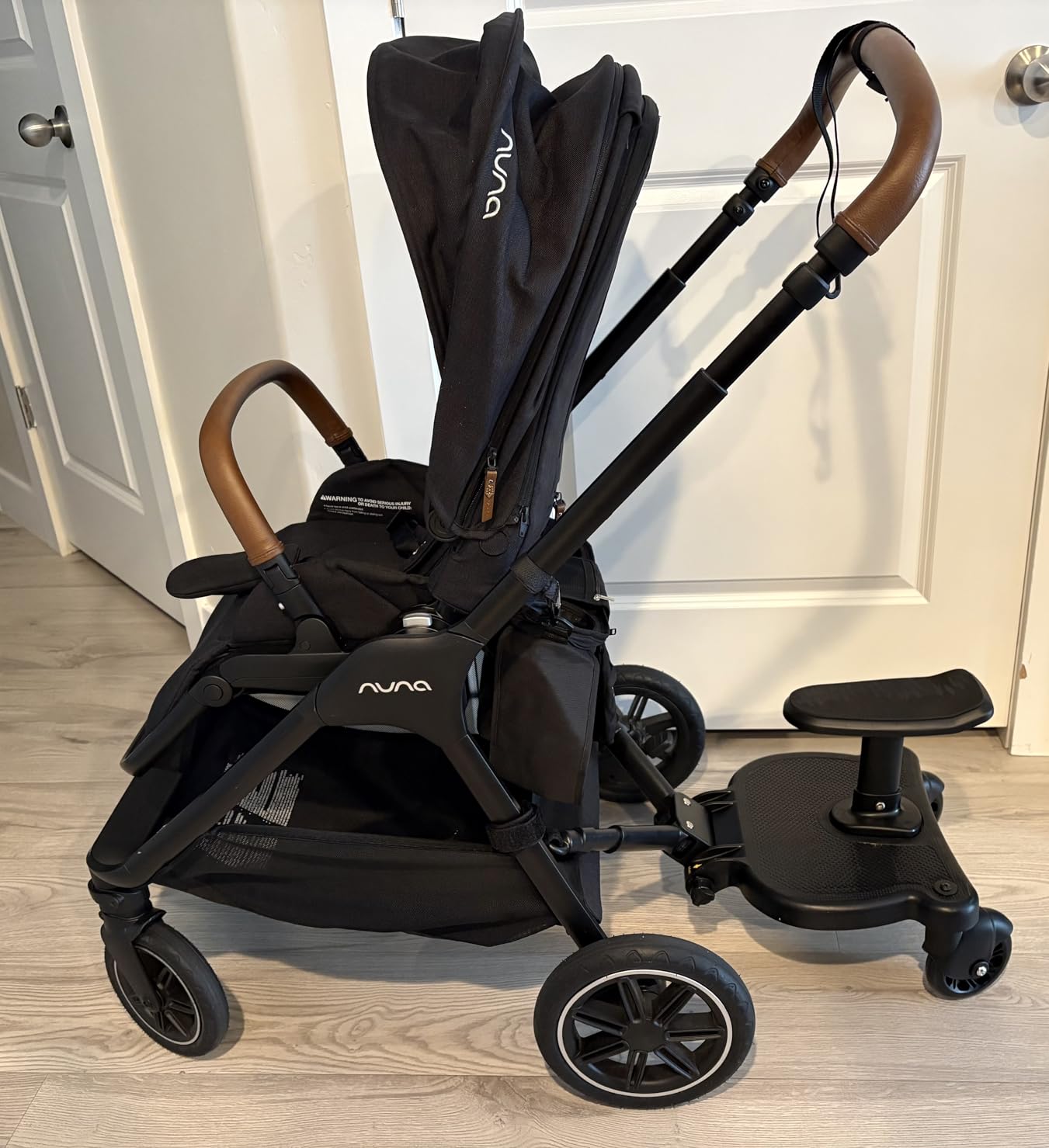 2025 New-Universal Stroller Board with Detachable Seat, 2in1 Sit and Stand Stroller Glider Board for Most Strollers, Holds Children Up to 55 LBs Stroller Connectors Standing Board customer photo 2