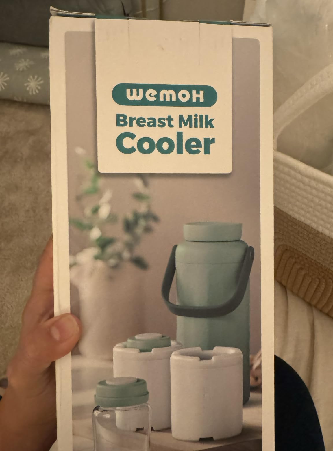 Breast Milk Cooler Bottle - 12H+ Ice-Cold/24H Safe Storage, Compatible with Spectra Pumps, TSA Approved Travel Chiller, 18oz (2x9oz) Lightweight Leakproof Container for Work, Pink customer photo 2