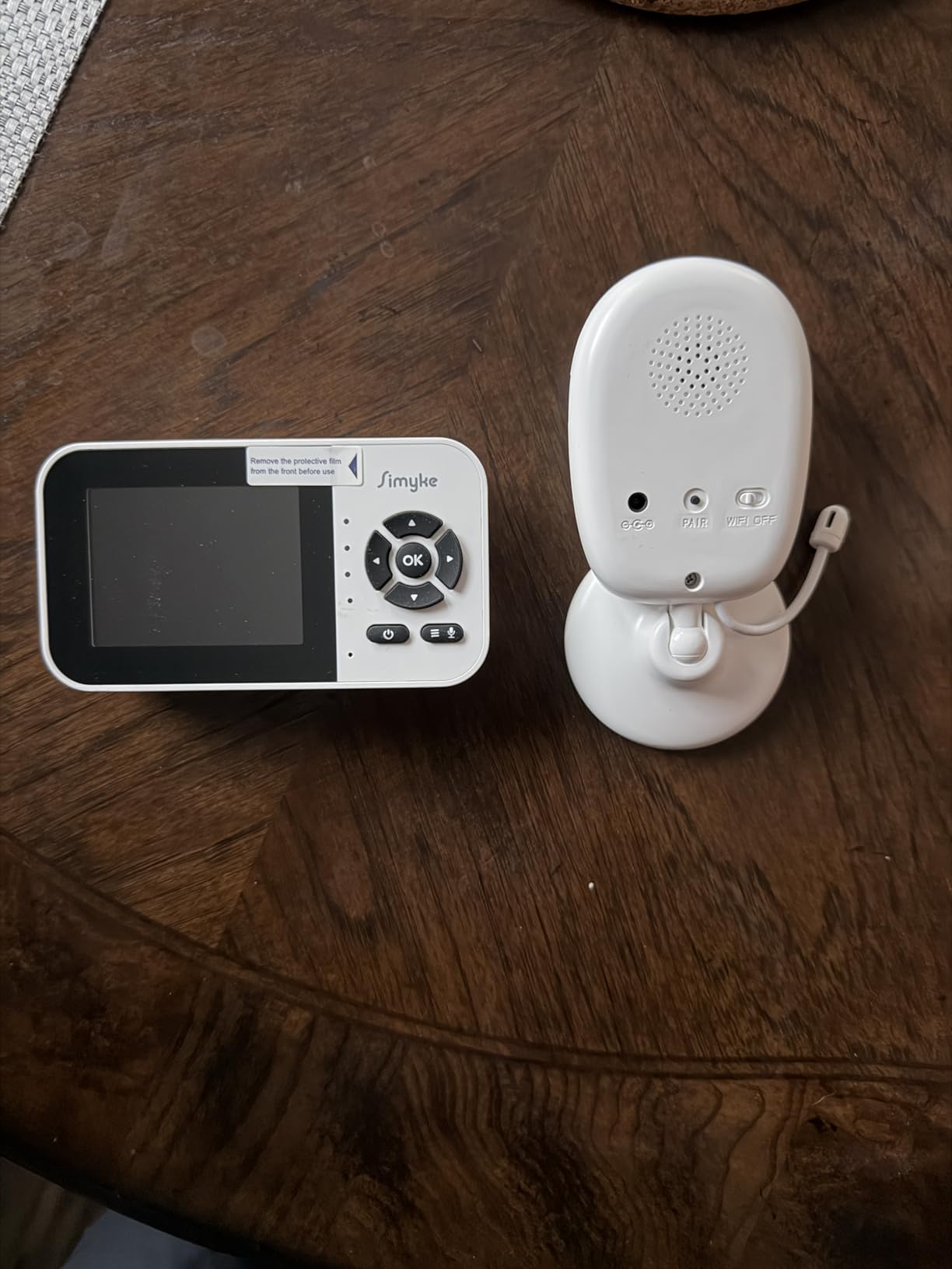 Simyke Smart Baby Monitor with SD Card,WiFi 1080P AI Cam with Phone App,2.8'' IPS Display,AI Face Tracking&Sound Detection,Auto Night Vision,2-Way Talk,Multi-User,Triple Security,1500ft Long Range customer photo 2