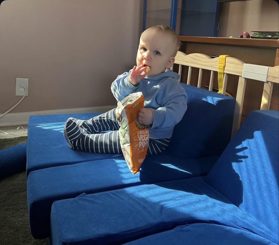 12-Piece Modular Kids Play Couch - Premium Soft Foam, Removable Cover, Comfortable & Safe Toddler Couch for Children 1-6 Years, Portable & Easy to Clean, Ideal for Living Room & Playroom customer photo 1