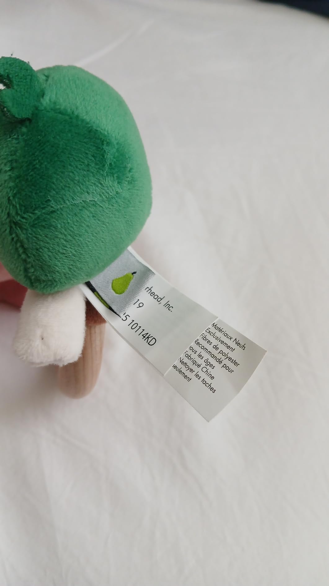 Pearhead Mallard Duck Wooden Baby Teether - Soft Plush Lovey with Natural Wood Rattle Ring, BPA & PVC-Free, Soothes Infant Gums, Multi-Sensory Newborn Essential for Boys, 0+ Months customer photo 1