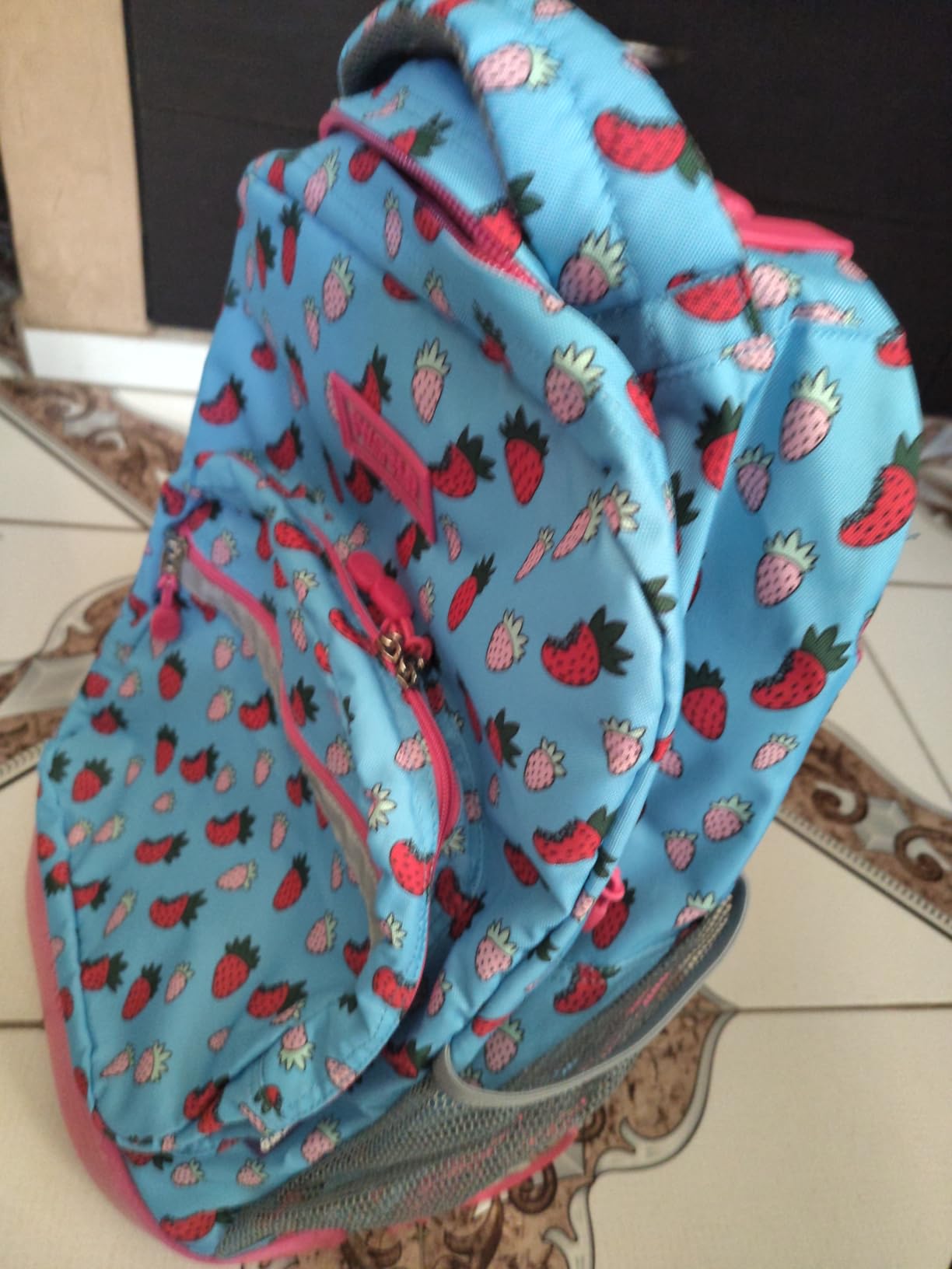 J World Sunrise Kids Rolling Backpack with Wheels for Girls Boys, Roller Bookbag for School, 18 x 13 x 9 Inches, Puffy Flower customer photo 1