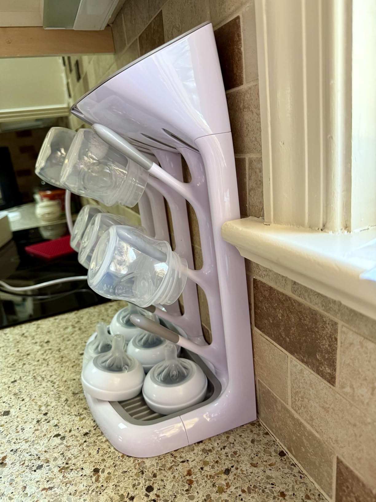 OXO Tot Expandable Drying Rack - Space-Saving Drying Rack | Newborn and Baby Essentials | Breastfeeding Essentials | Dry Baby Bottles | Save Space in Kitchen customer photo 2