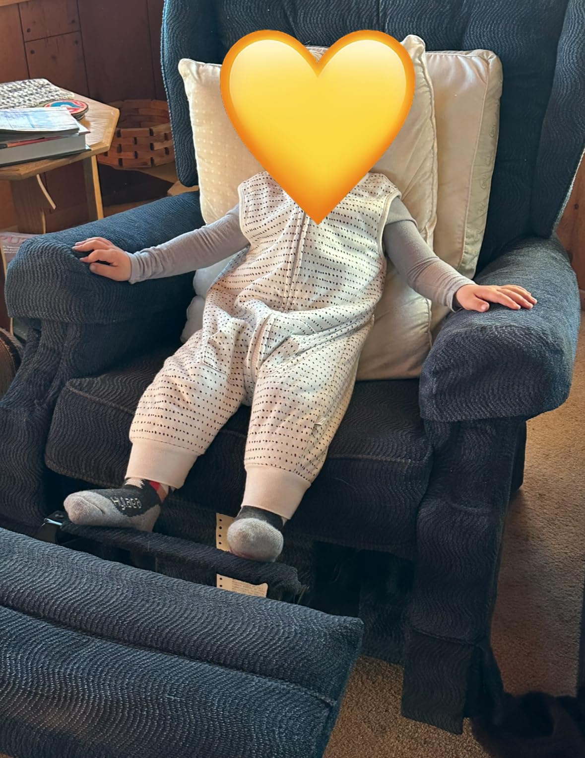 Tealbee Dreamsuit Toddler Sleep Sack with Feet - Walker Sleep Bag with Legs, Rayon made from Bamboo, Winter 1.5 TOG, 2-Way Zipper, 2T-3T - Cookies customer photo 2