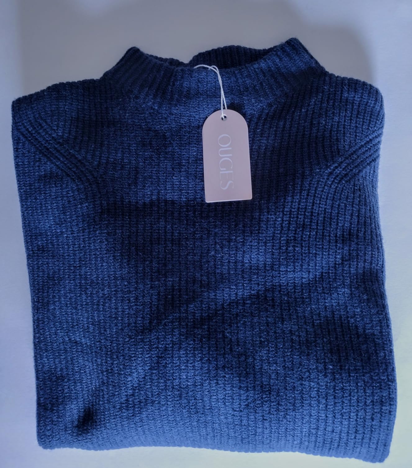 OUGES Maternity Oversized Sweaters 2025 Winter Clothing for Women Trendy Ribbed Knit Side Slit Wool Blend Pullover Tops customer photo 2