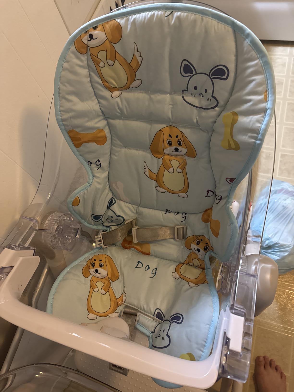 Runhike High Chair Cover Replacement Compatible with Ingenuity Soft Cushion with Anti-Slip Pad and Protecting Water Spills customer photo 2