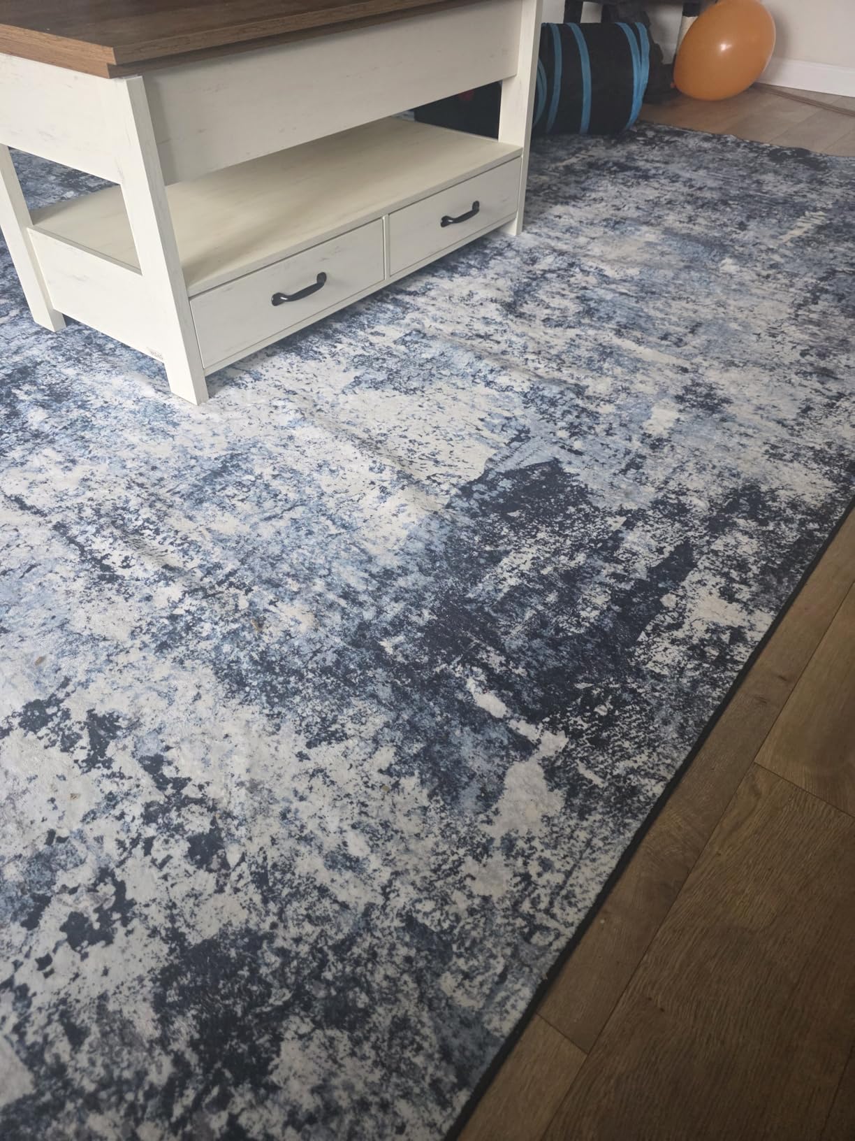 Rugflix 8x10 Area Rugs for Living Room, Washable Colorful Rainbow Rug Stain-Resistant Low Pile, Modern Abstract Large Carpet Non-Slip for Kids Girls Room Nursery Bedroom Home Office customer photo 2