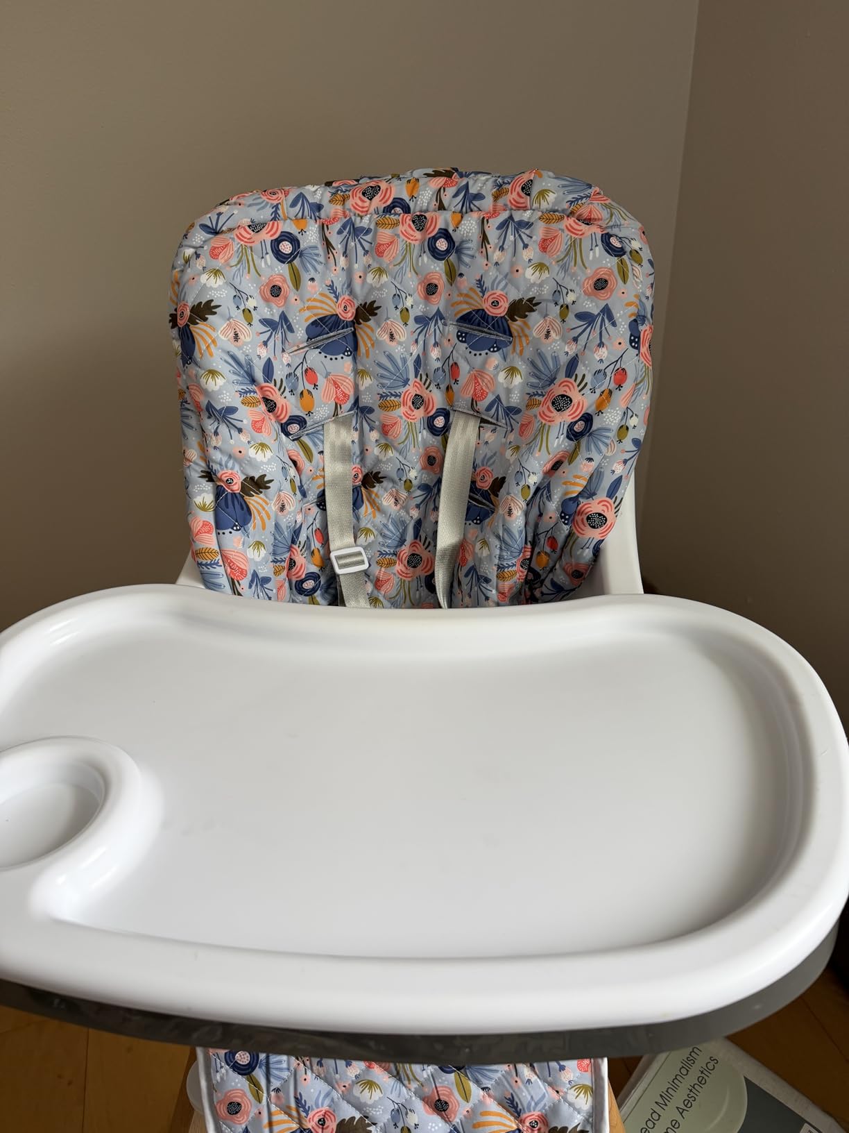 Baby High Chair Cover Replacement, Reversible & Waterproof High Chair Cushion Pad Home & Restaurant use, Includes 5-Point Harness Strap, Chair Not Included - Green customer photo 2