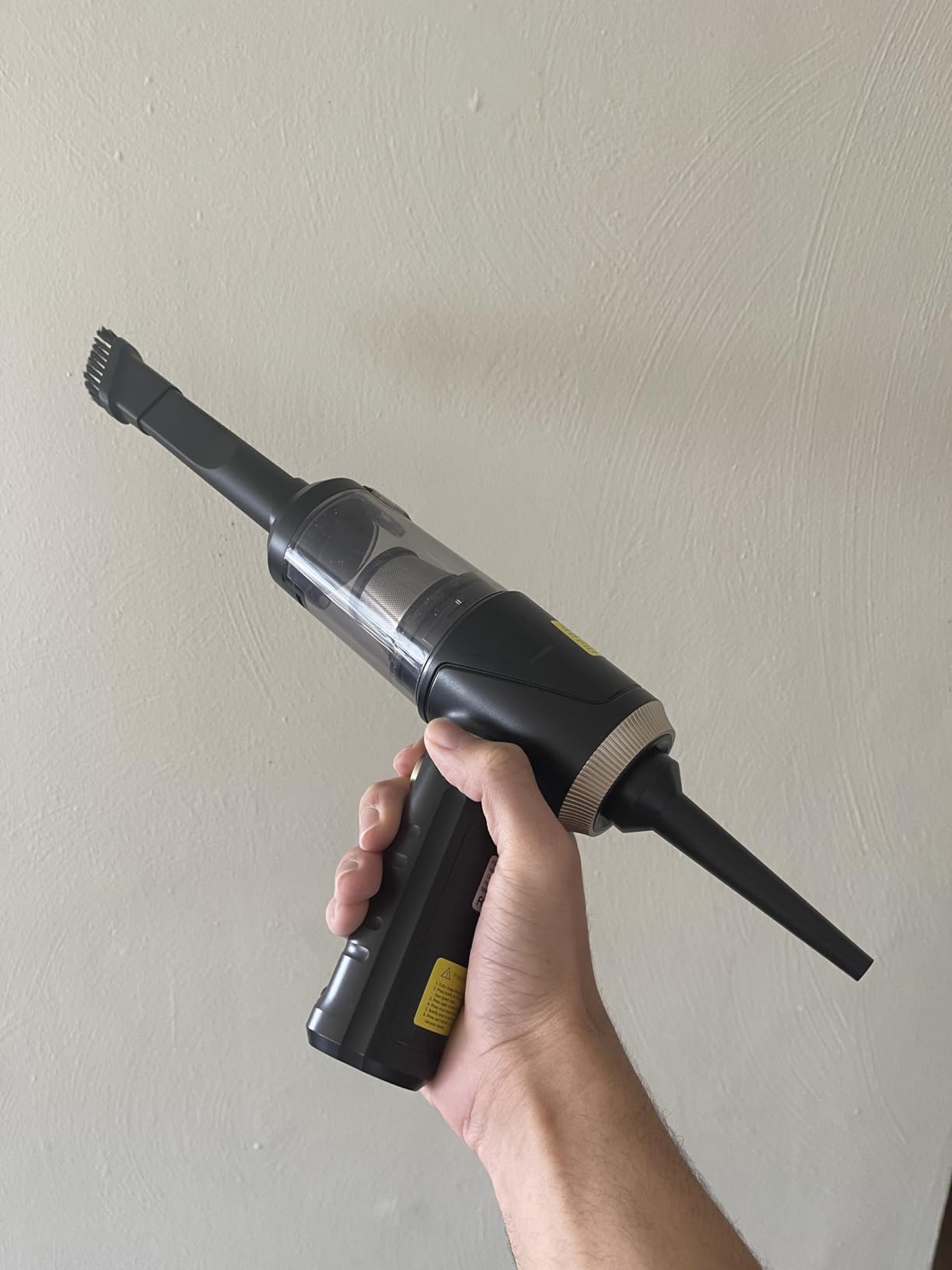 Handheld Vacuum Cleaner 21000Pa Suction with Brushless Motor, 4-in-1 Portable Mini Car Vacuum with 2 Suction Modes, Cordless Vacuum with LED Light, Type-C Charge for Car, Office Desk, Keyboards customer photo 1