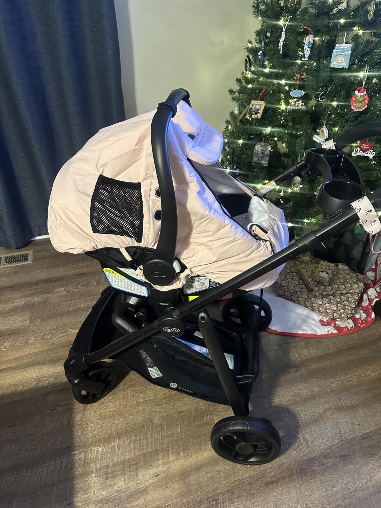 Milk Snob Winter Baby Car Seat Cover - Carseat Canopy & Stroller Cover for Babies - Waterproof, Windproof, Cozy Inner Fleece Lining - Keep Your Baby Warm, Dry & Cozy This Winter (Fawn) customer photo 1