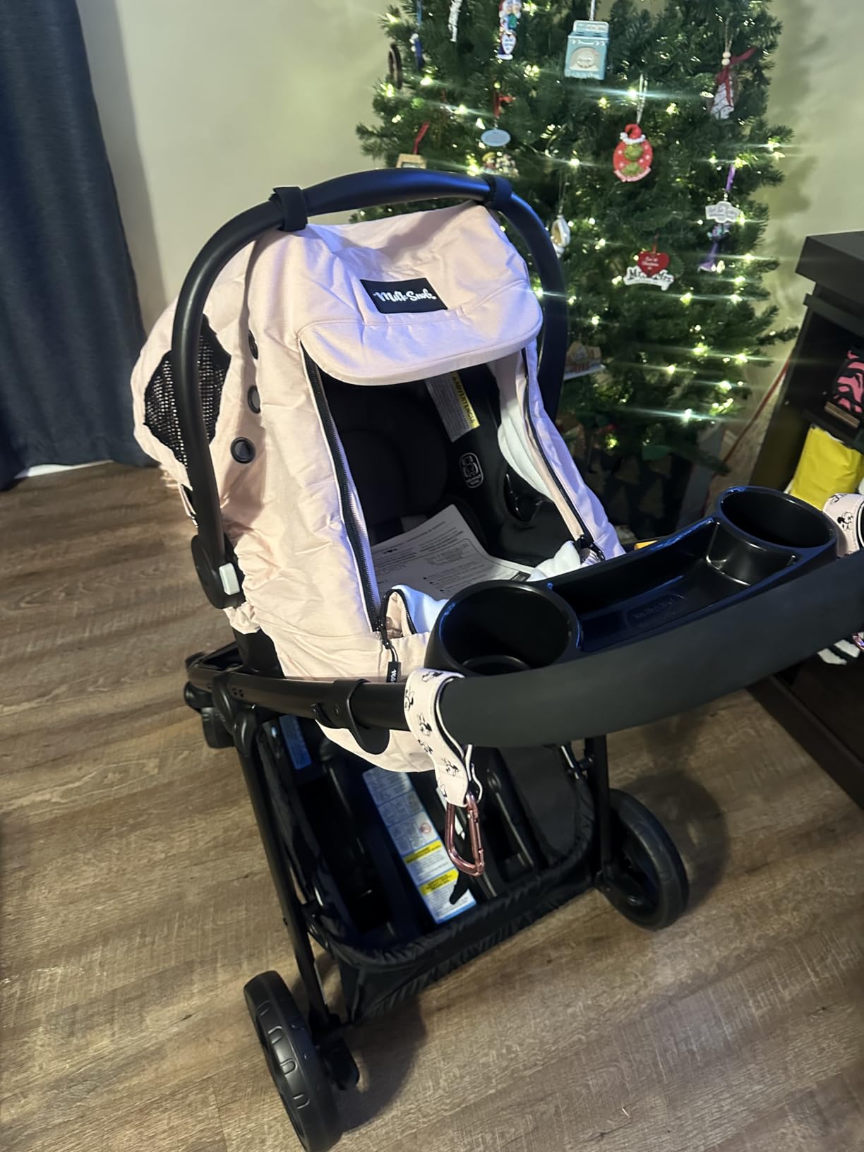 Milk Snob Winter Baby Car Seat Cover - Carseat Canopy & Stroller Cover for Babies - Waterproof, Windproof, Cozy Inner Fleece Lining - Keep Your Baby Warm, Dry & Cozy This Winter (Fawn) customer photo 2