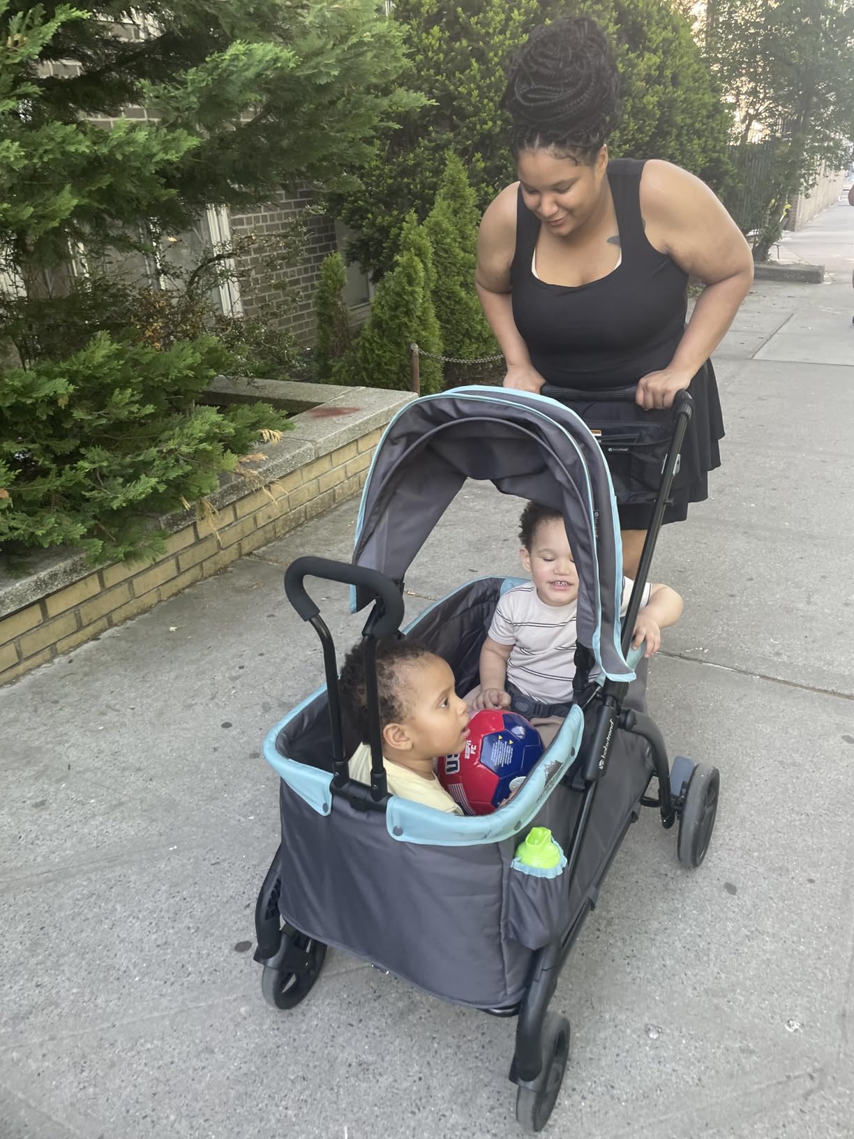 Baby Trend Quest Plus 3-in-1 Stroller Wagon, Dash Black customer photo 2