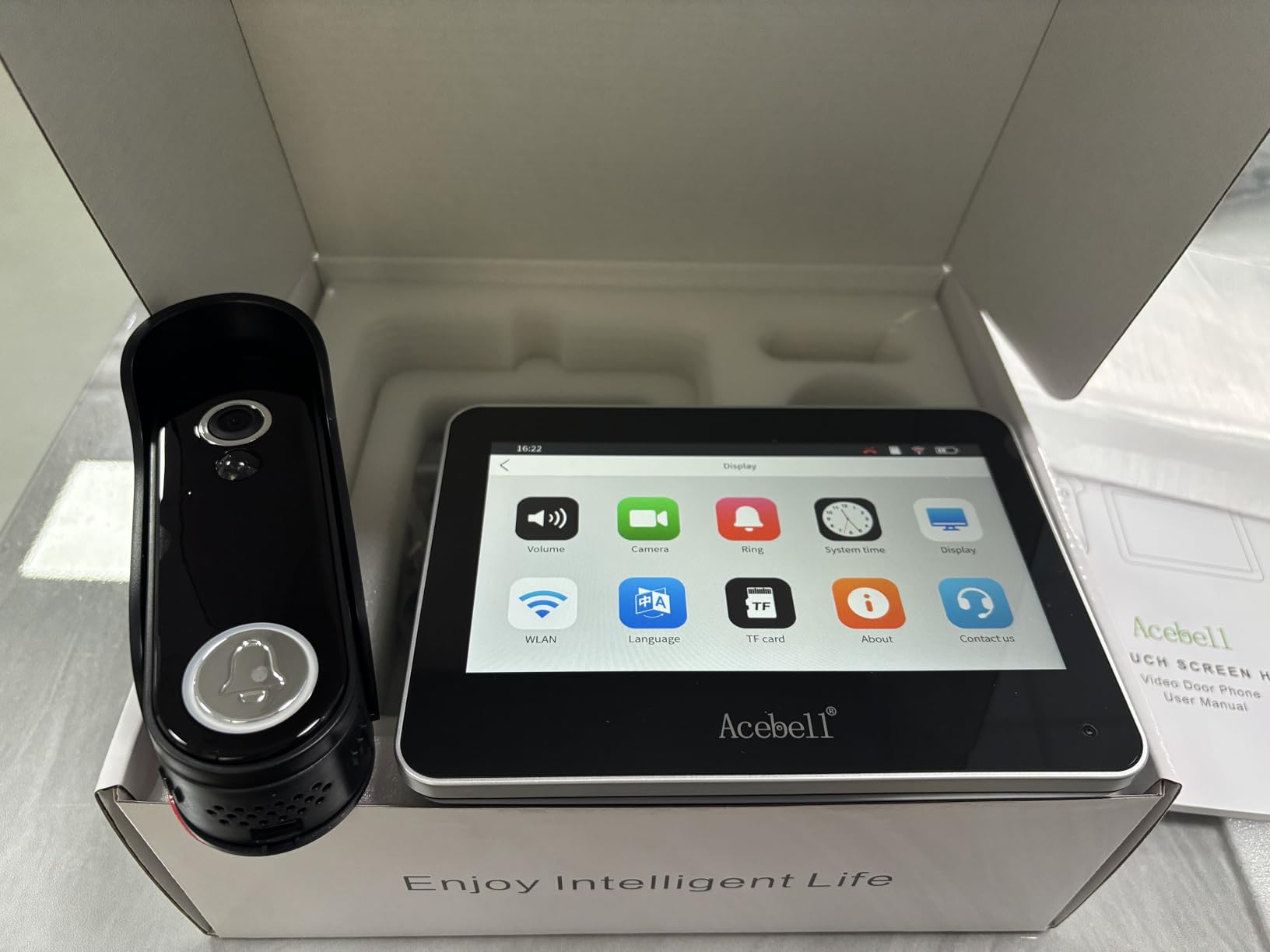 Wireless Smart Video Doorbell Intercom System, WiFi 1080P Video Doorbell Camera with Monitor, Video Door Phone with 7'' Touch Screen, Motion Detection, No Subscription, APP Control customer photo 2