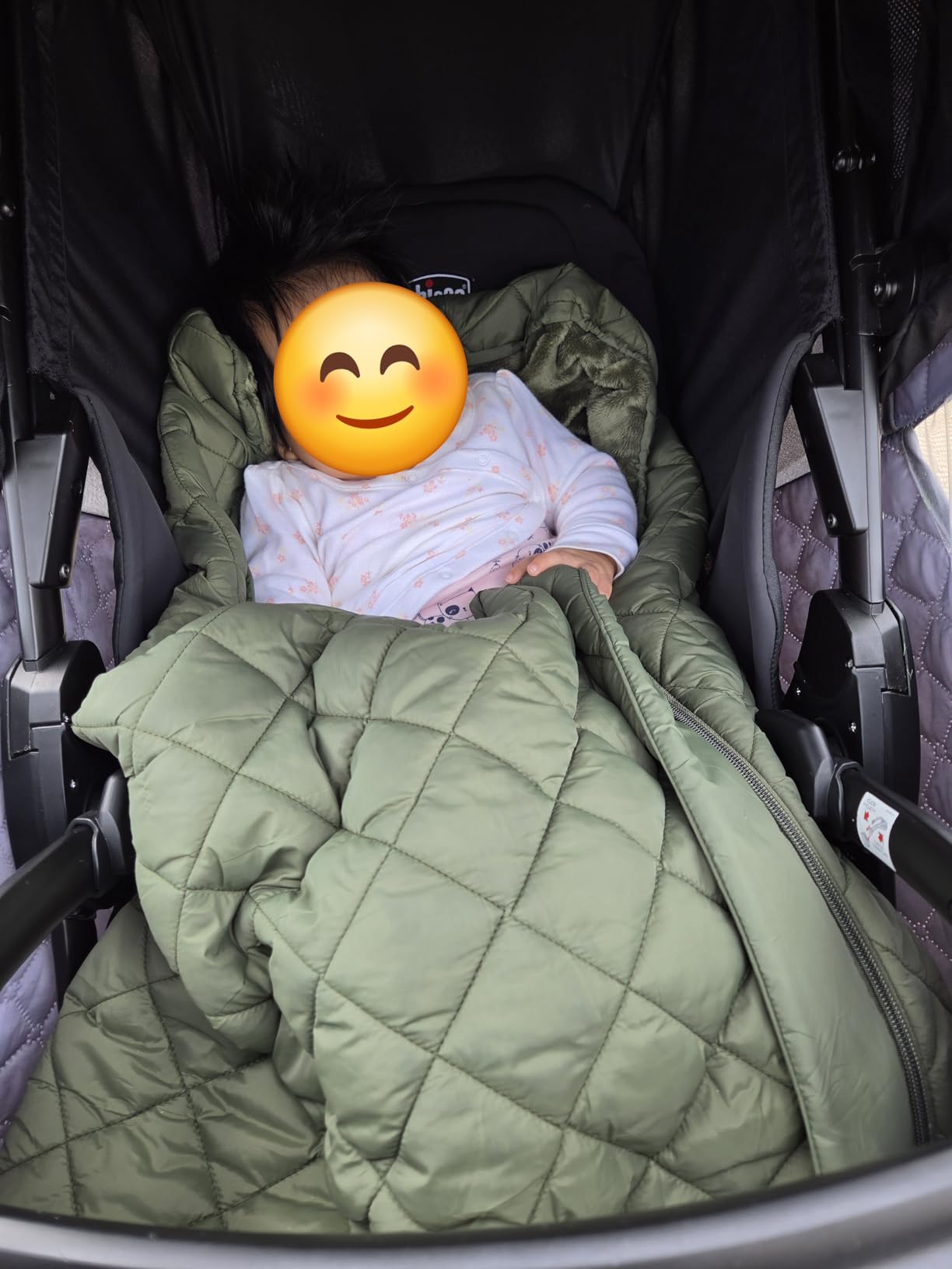 Warm and Cozy Winter Stroller Cover for Baby - Waterproof Bunting Bag with Soft Fleece Lining and Universal Fit for Strollers - Protective Footmuff Blanket for Ultimate Comfort in Wind, Rain & Snow customer photo 1