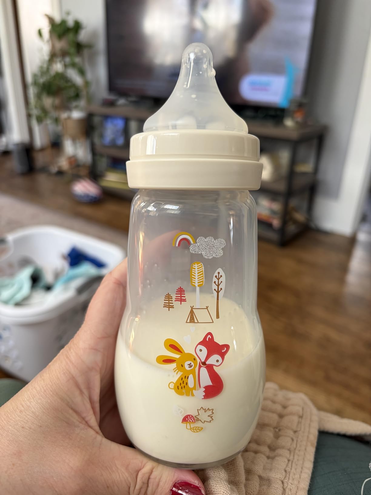 MAM 6oz Feel Good Pure Glass Anti-Colic Wide Neck Baby Bottle, Slow Flow Skin Soft Silicone Nipple, Easy to Clean, BPA Free, 0+ Months, Easy Switch Between Breast & Bottle, Made in Europe, 3 Pk customer photo 1