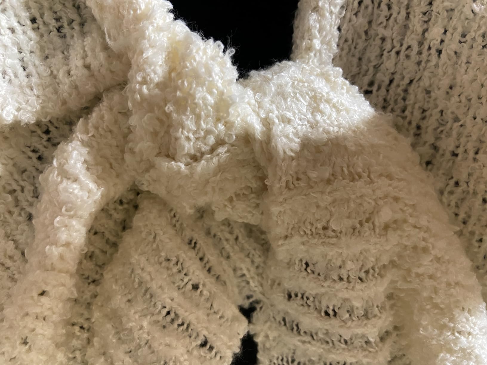 SHENHE Women's Maternity Sweater Twist Front Bat Wing Oversized Knit Shawl Wrap Sweater Cape Pullover customer photo 1