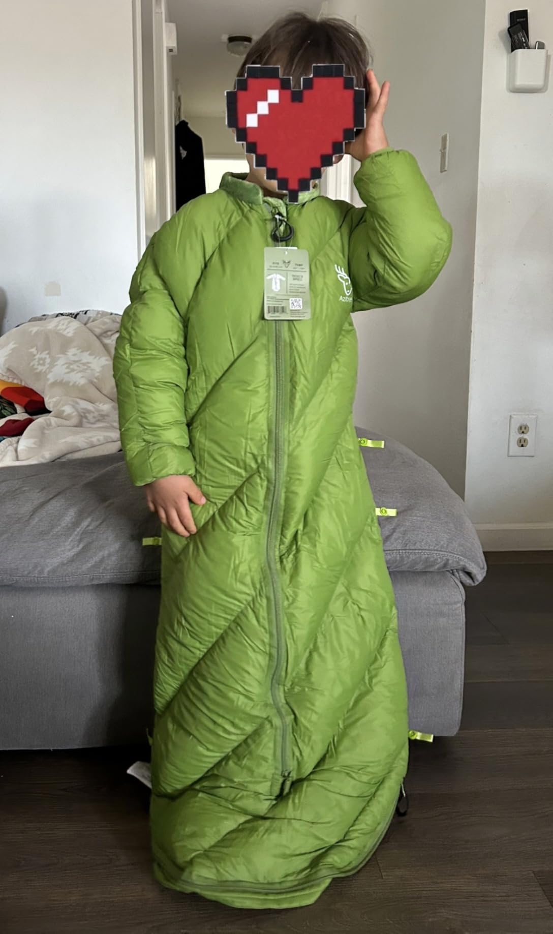 Walkable Toddler Sleeping Bags for Kids, Boys Girls (2T-4T) - Puffy Camping Sleeping Sack for Indoor, Outdoor, Travel, Sleepover, Slumber Party (up to 46 in)- Machine Washable, Lightweight customer photo 2