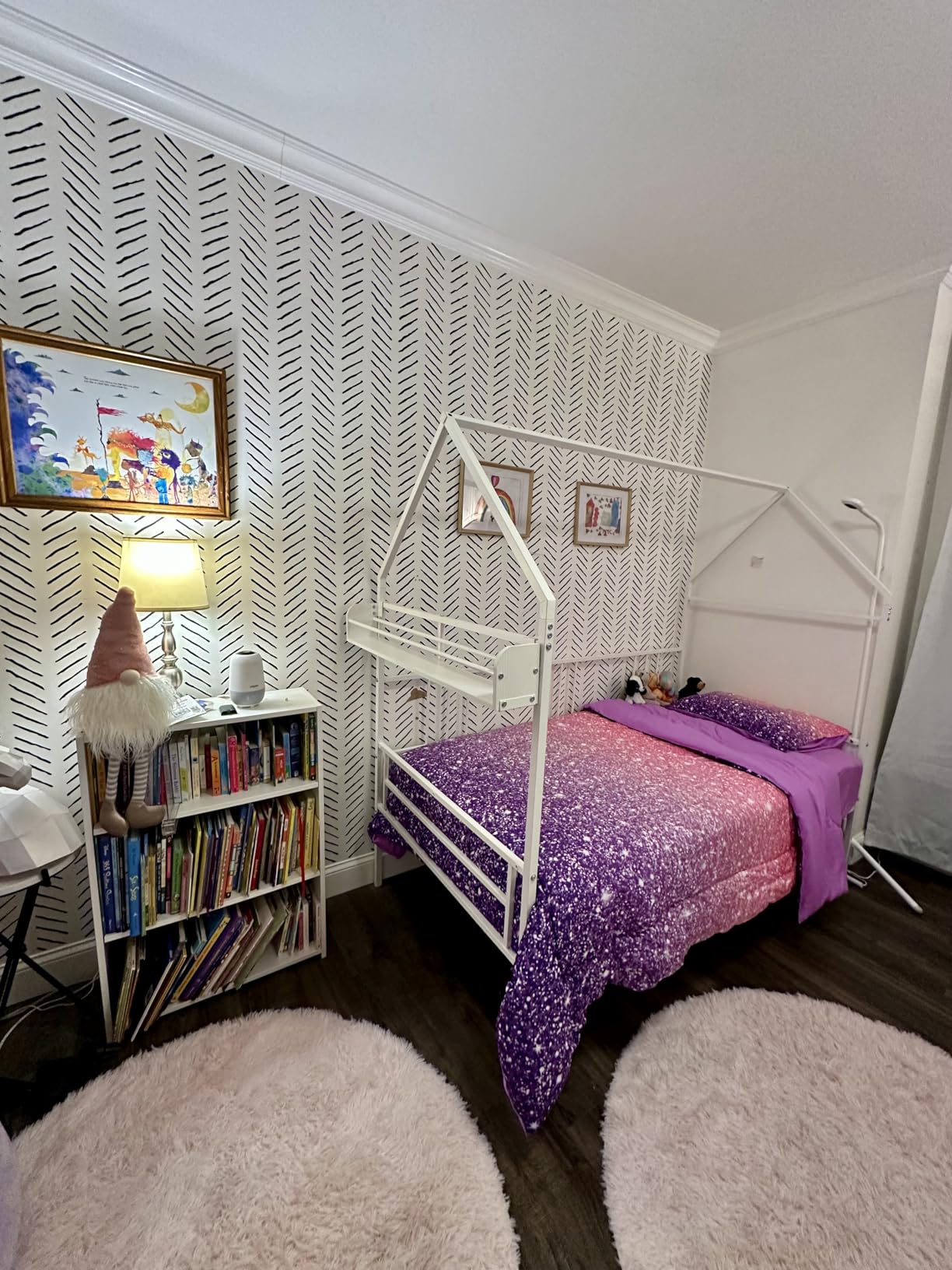 LIKIMIO Daybed with Trundle, House Bunk Twin Bed Frame with Storage, Day Sofa Bed for Living Room, Bedroom and Guest Room, White customer photo 1