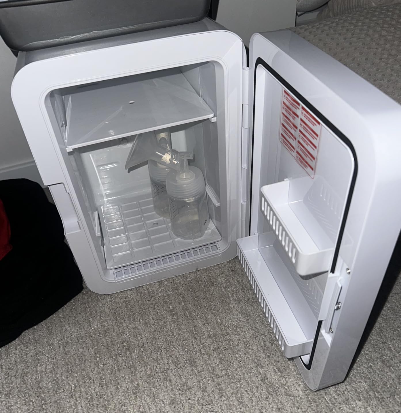 Antarctic Star Compact Mini Fridge, 10L Portable Small Refrigerator, 2.6 Gal Desktop Fridge with AC/DC Adapters, Small Cosmetics Cooler for Beverage, Food, Makeup, Bedroom, Office, Dorm, Black customer photo 2