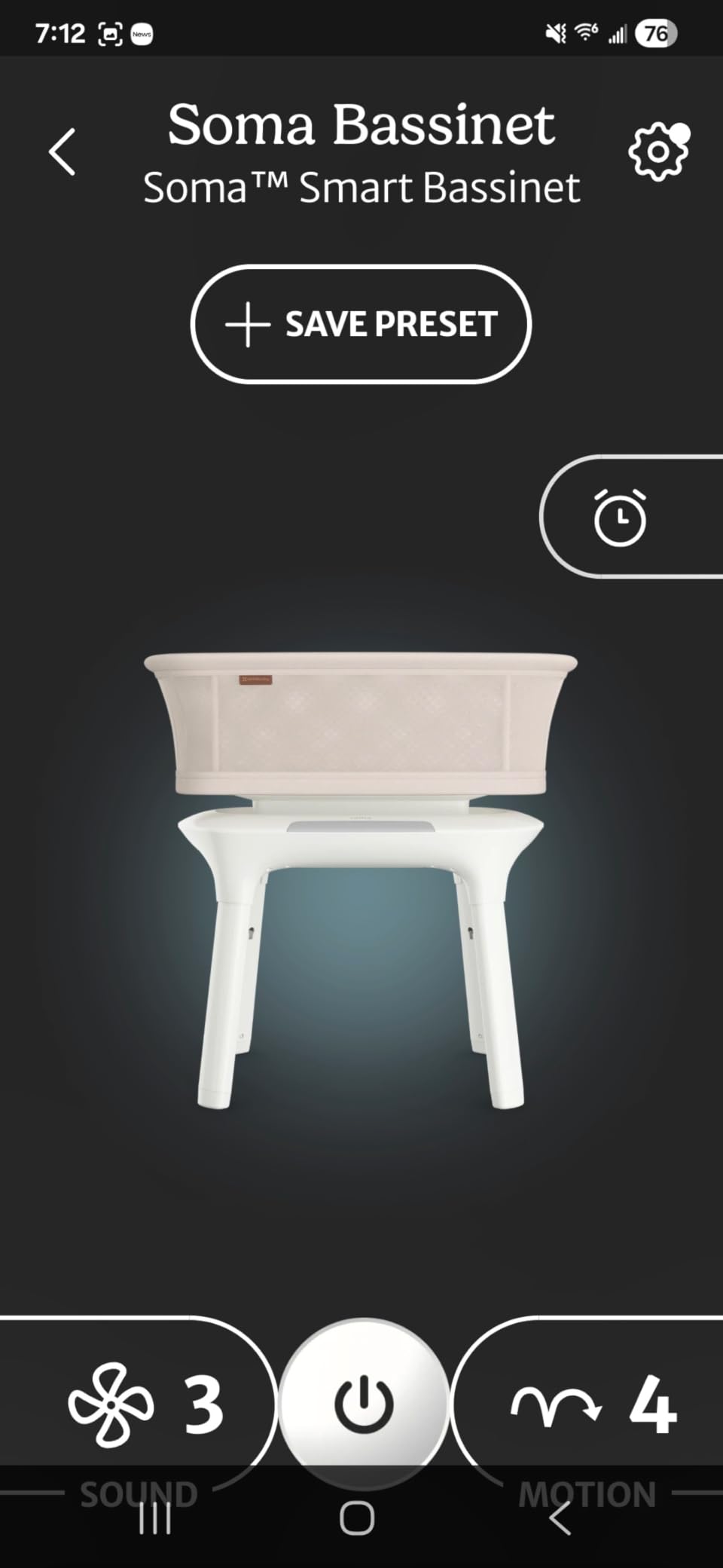 UPPAbaby Soma Smart Bassinet - 5 motions + 5 speeds + 4 Sounds with MotionSync Technology - Height Adjustable customer photo 1