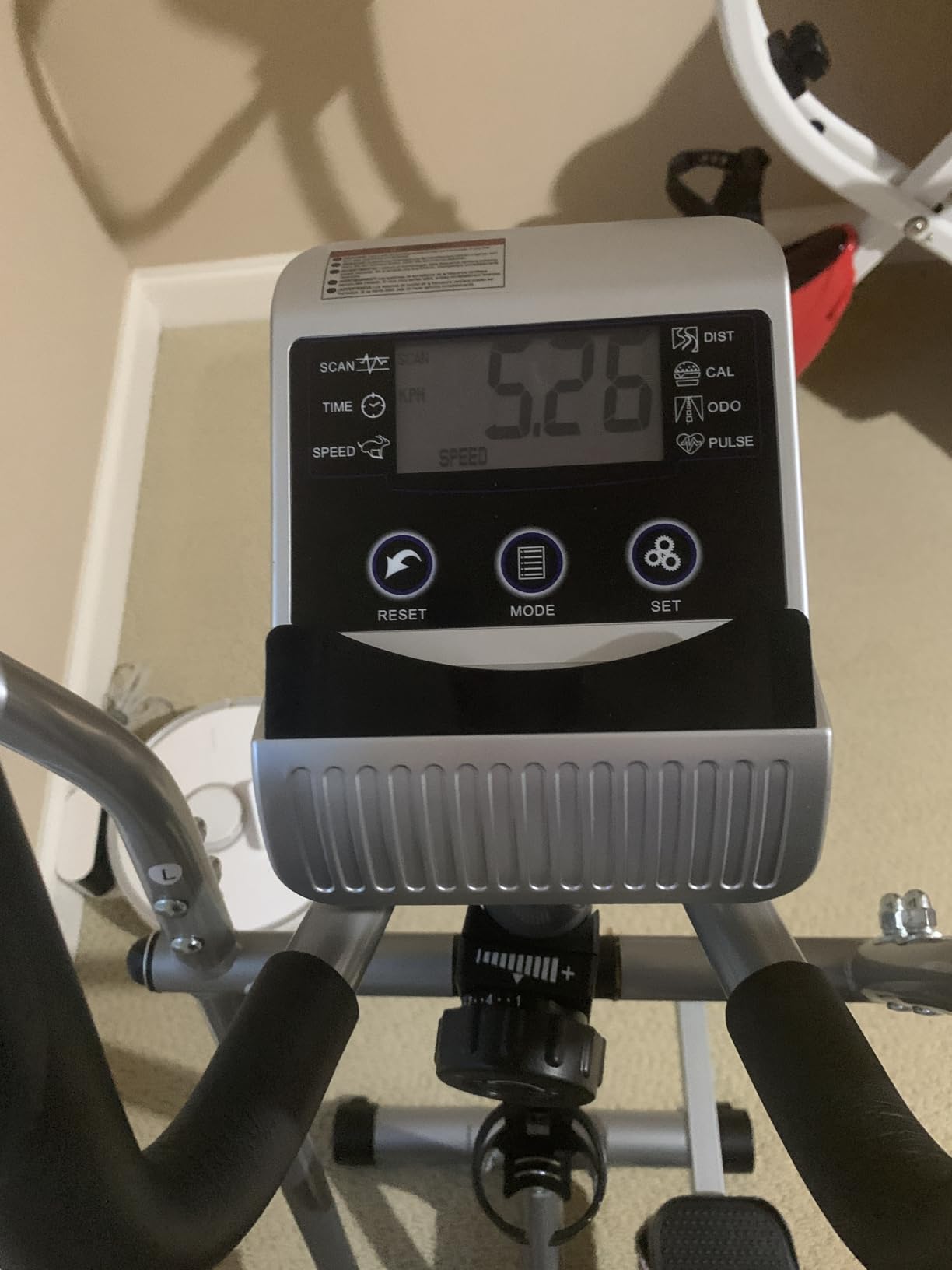 THERUN Elliptical Machine for Home, Hyper-Quiet Elliptical Exercise Machine, Compact Elliptical Trainer w/16 Levels Adjustable Resistance, 13.2LBS Flywheel, Pulse Sensor, LCD Monitor customer photo 1