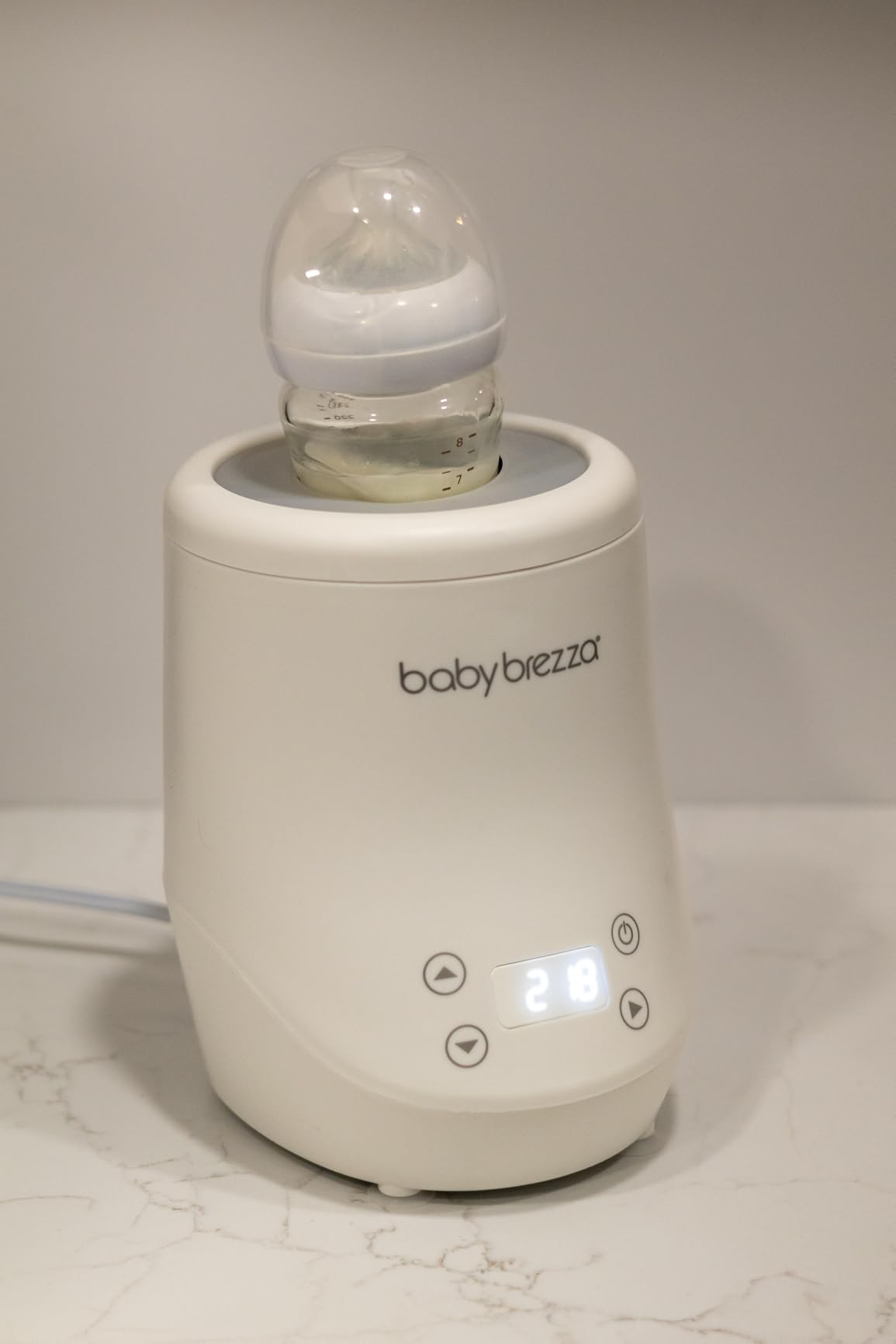 Baby Brezza AirSwirl Waterless Baby Bottle Warmer - Hospital-Grade Safe Warming for Breastmilk + Formula - No Hot Spots, No Water - Works with Nearly All Bottles customer photo 2