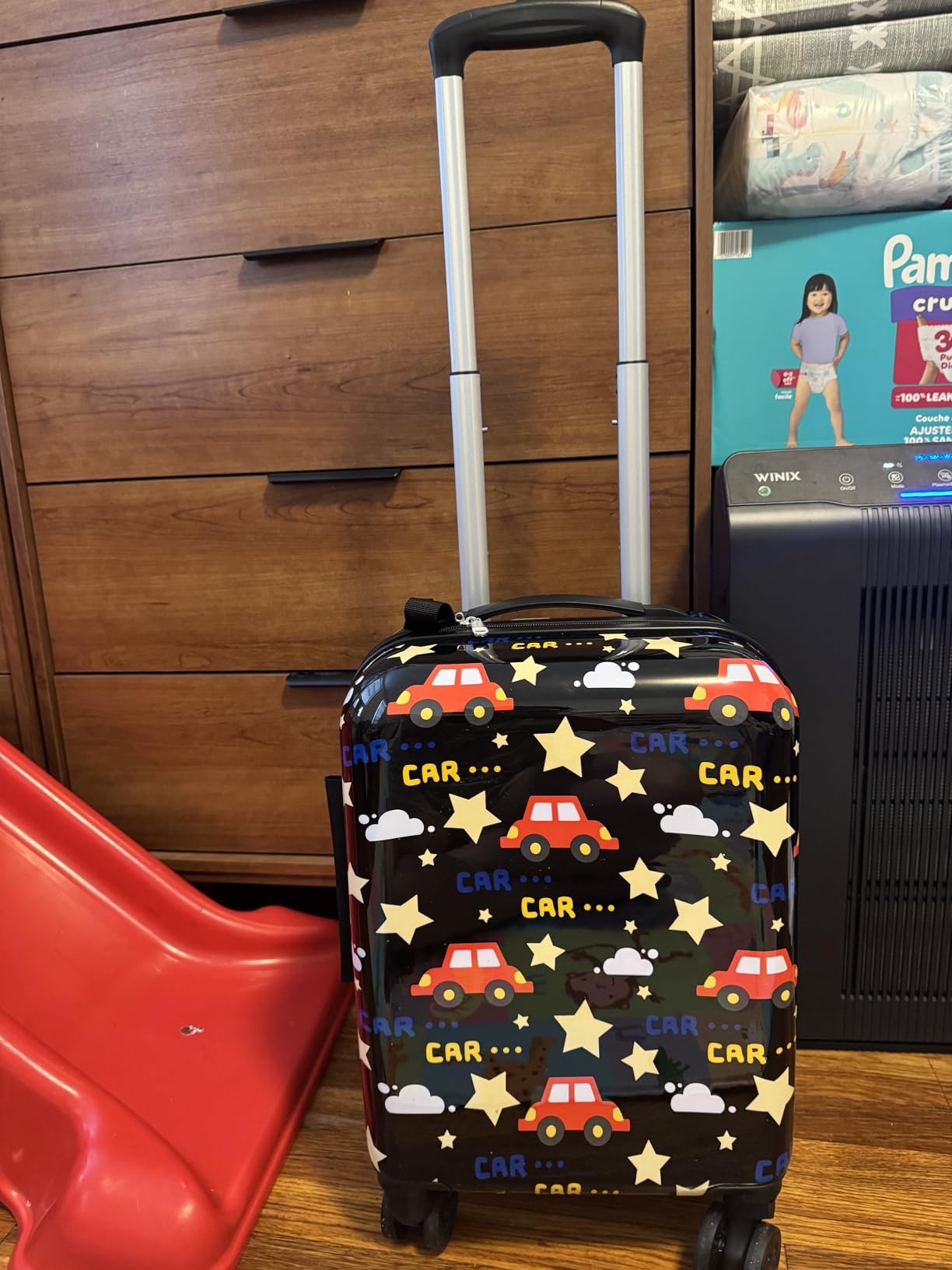 Kid's Luggage Set 6 Piece Suitcase Set 16'' Hardside Luggage with Spinner Wheels Girls Boys Carry on Luggage Travel Rolling Luggage Airline Approved customer photo 2