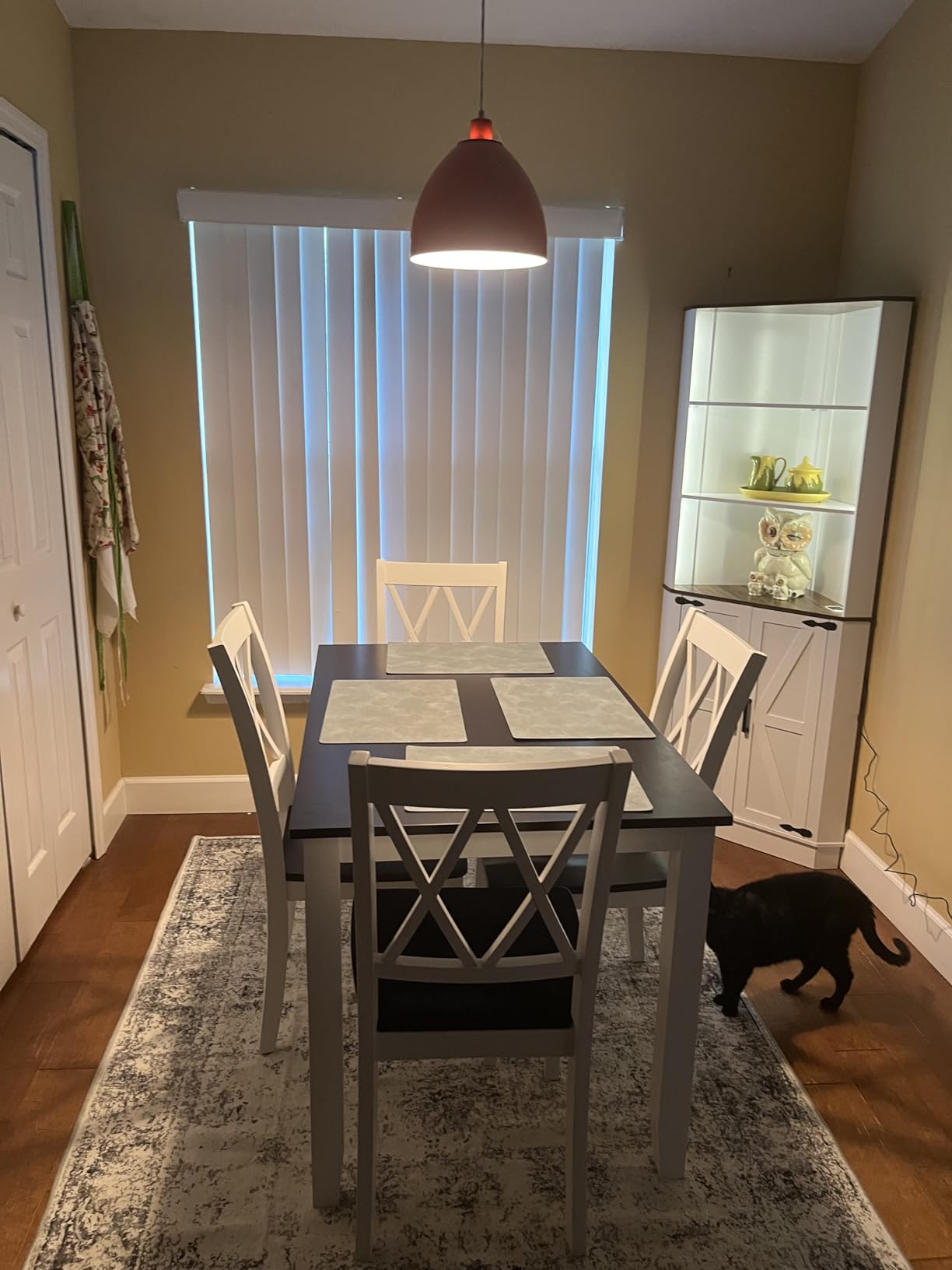 Harper & Bright Designs Counter Height Dining Table Set 5-Piece for 4, Farmhouse Kitchen Table 34.5